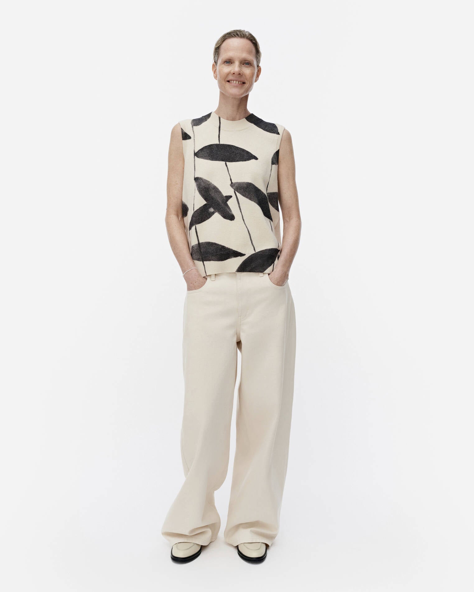 Viivat Paju knitted top