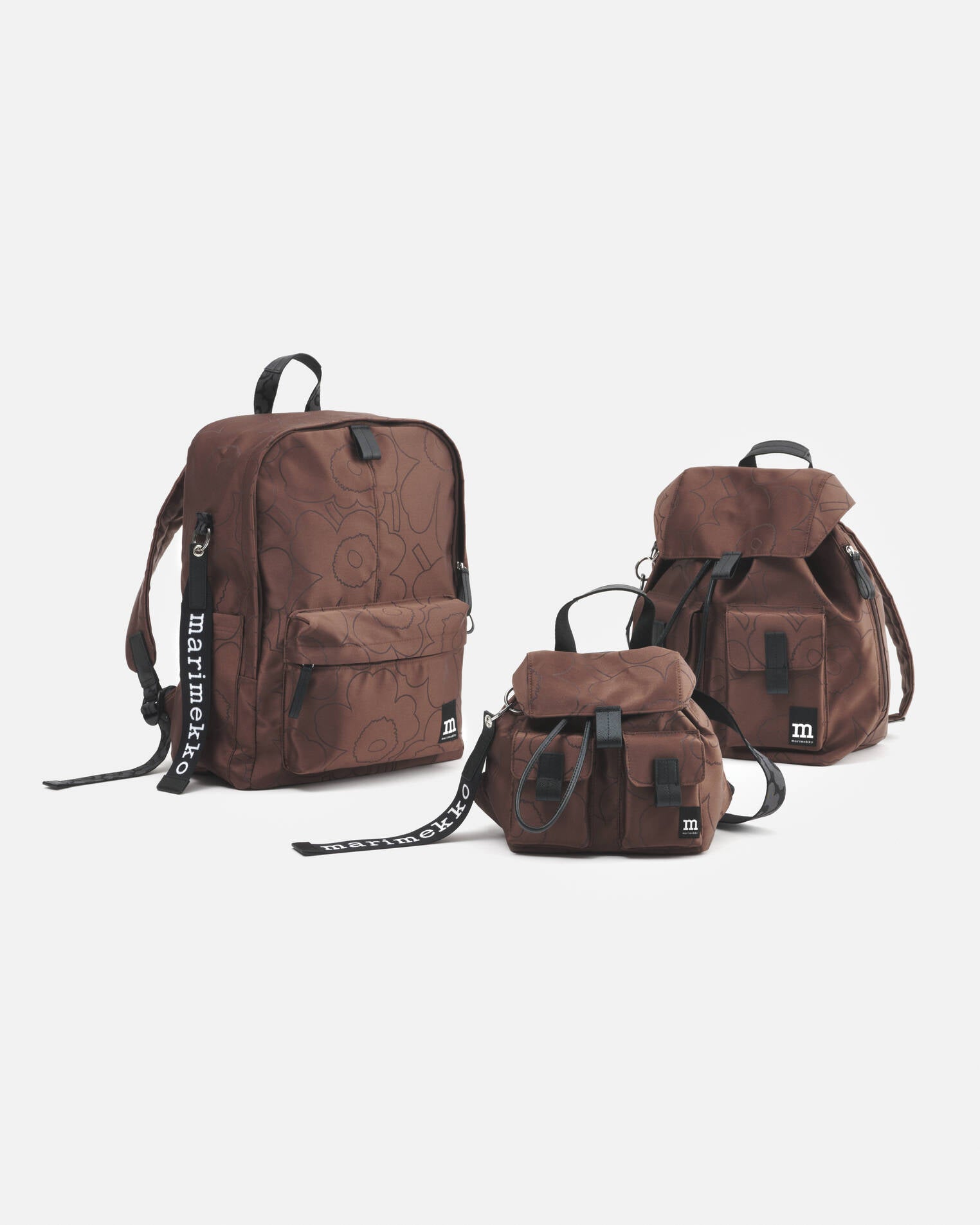 Zip Top Backpack Piirto Unikko backpack