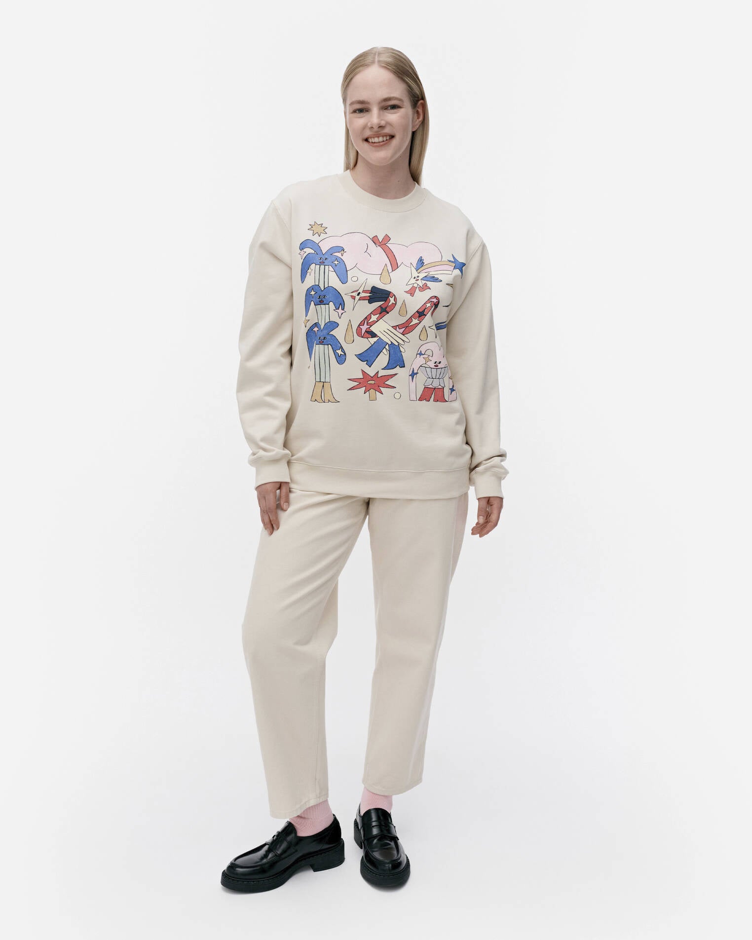 Loisto Aureate Glow placement sweatshirt