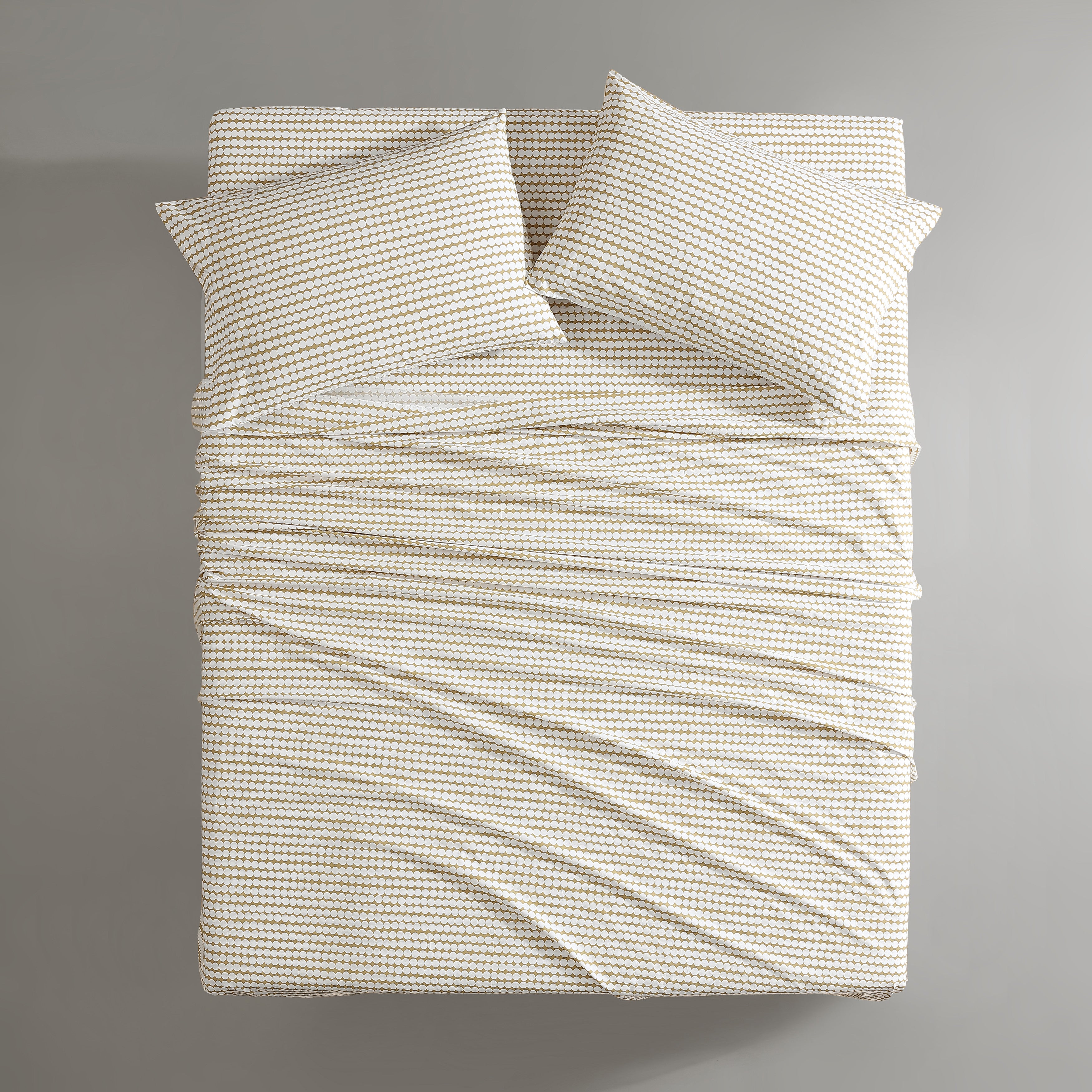 Marimekko Pikku Rasymatto Open Medium Beige King Sheet Set