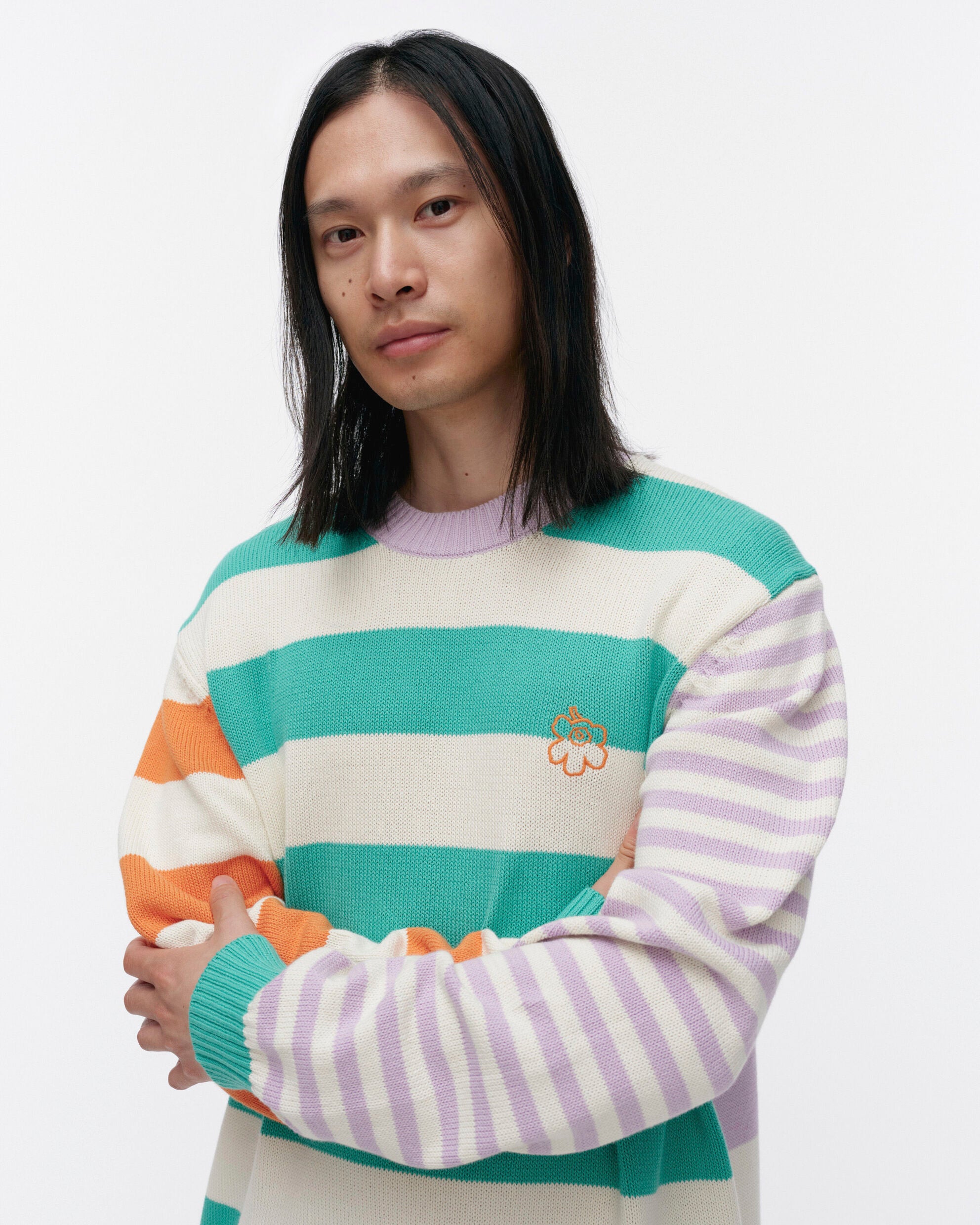 Kesäkoju Maalis Patja Kioski knitted cotton pullover