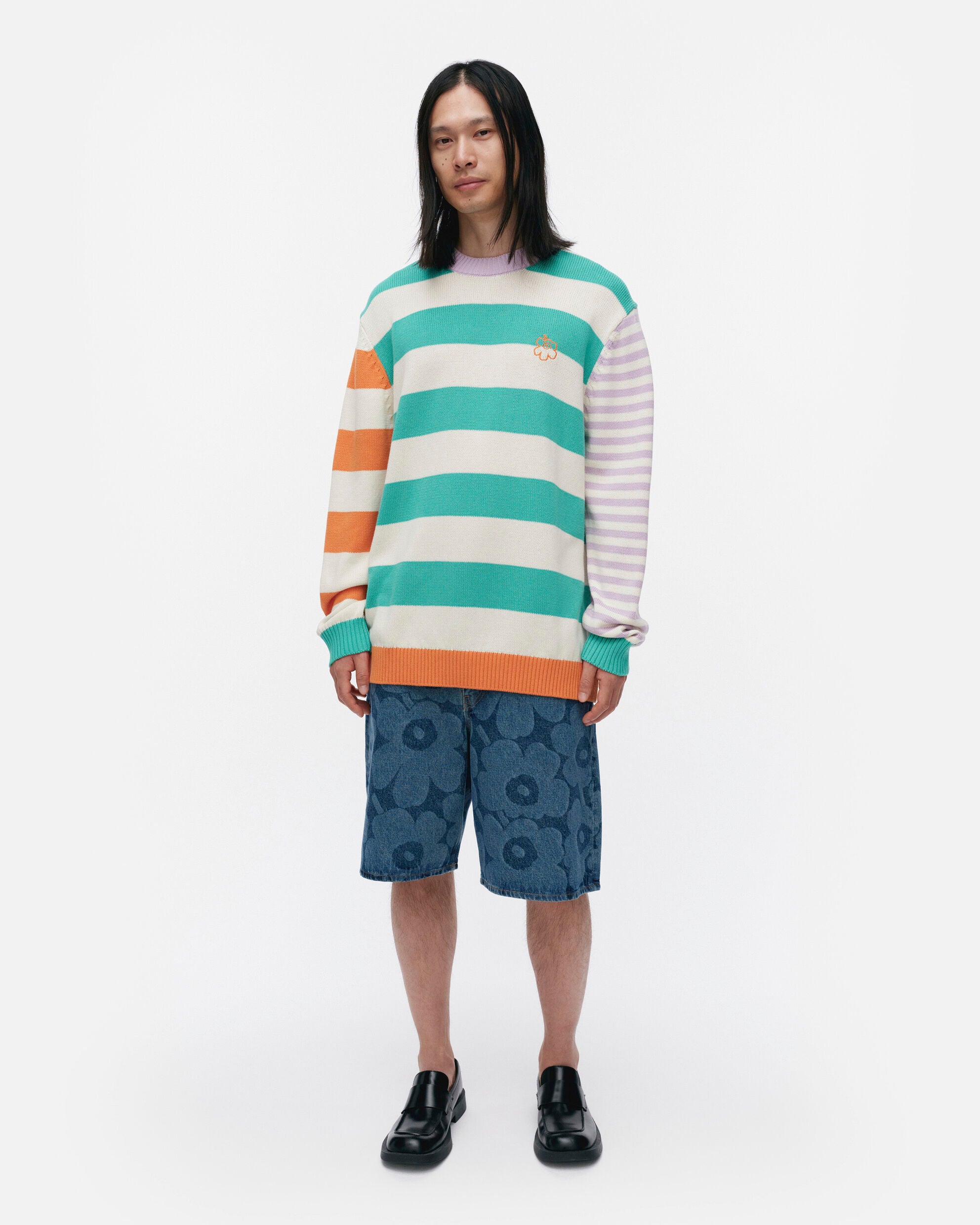 Kesäkoju Maalis Patja Kioski knitted cotton pullover