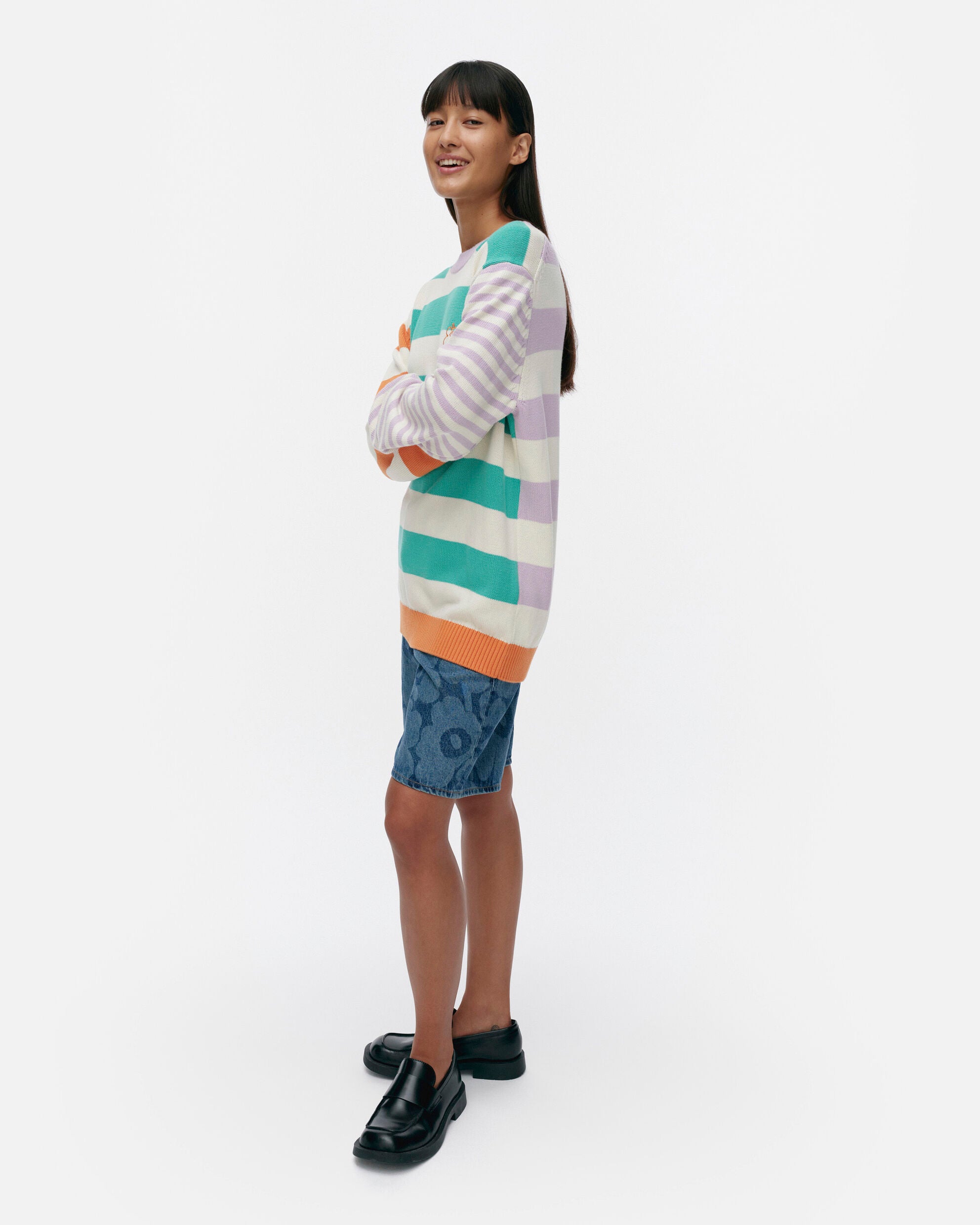 Kesäkoju Maalis Patja Kioski knitted cotton pullover