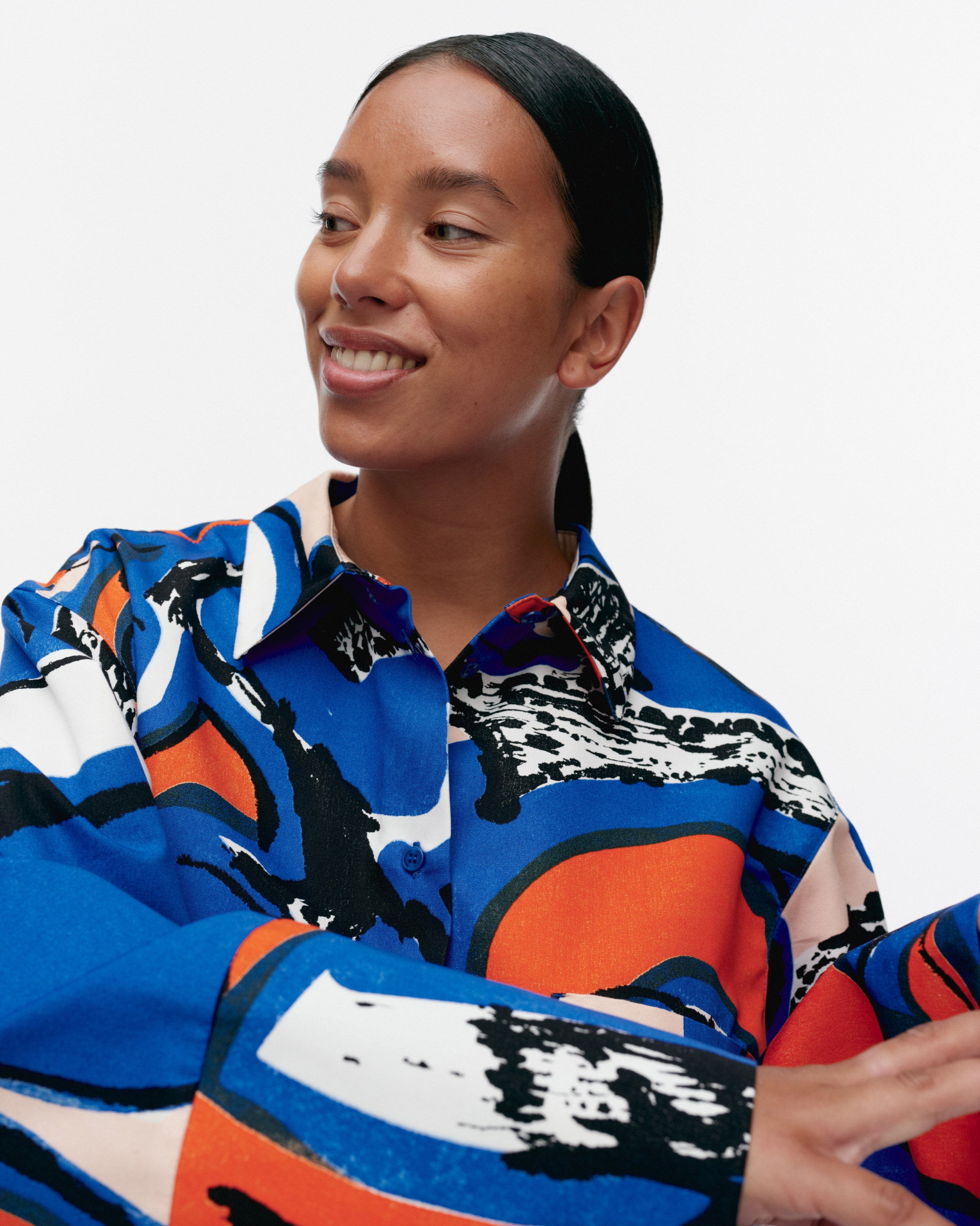 Kukkavera Eldfamn cotton shirt