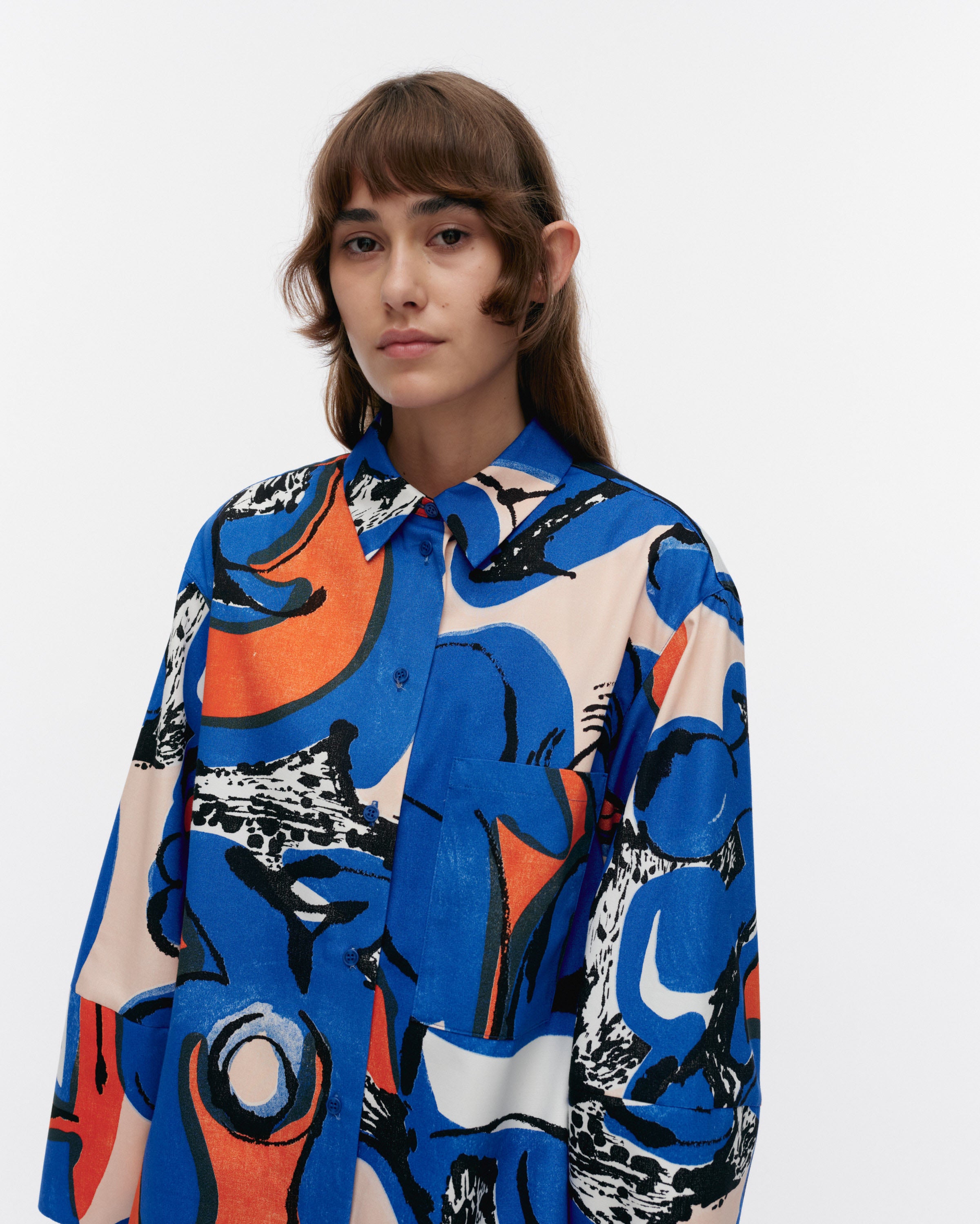 Kukkavera Eldfamn cotton shirt