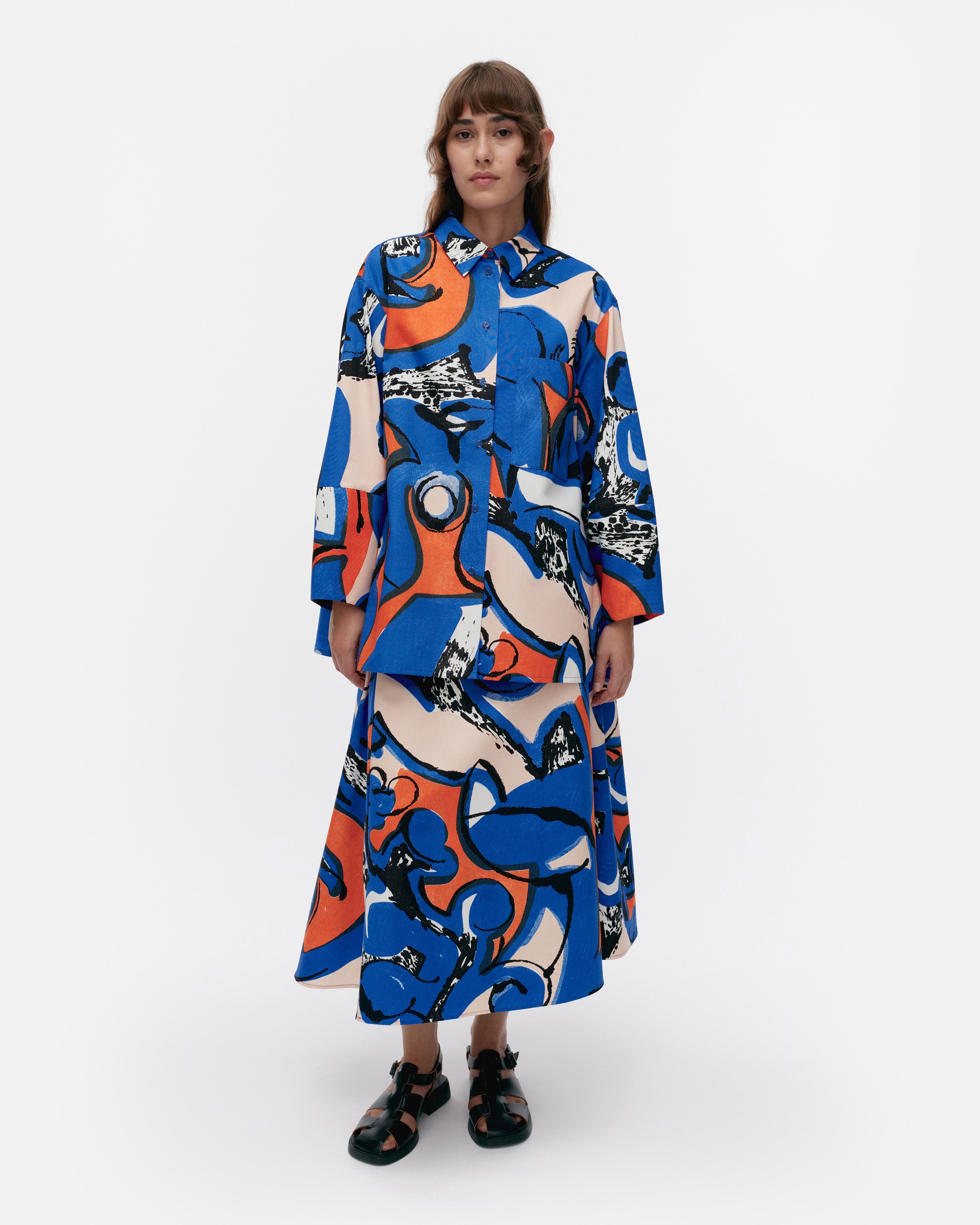 Kukkavera Eldfamn cotton shirt