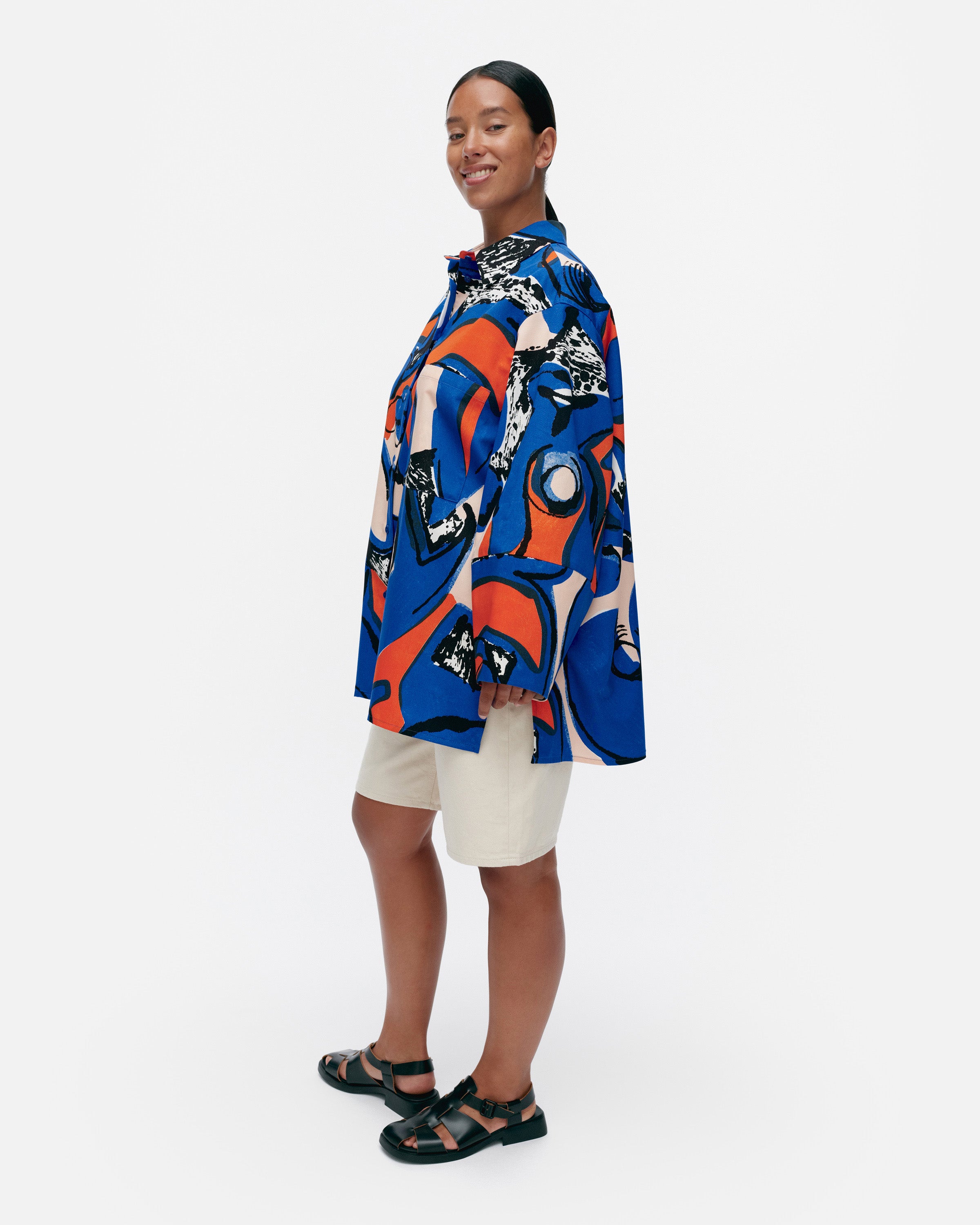 Kukkavera Eldfamn cotton shirt