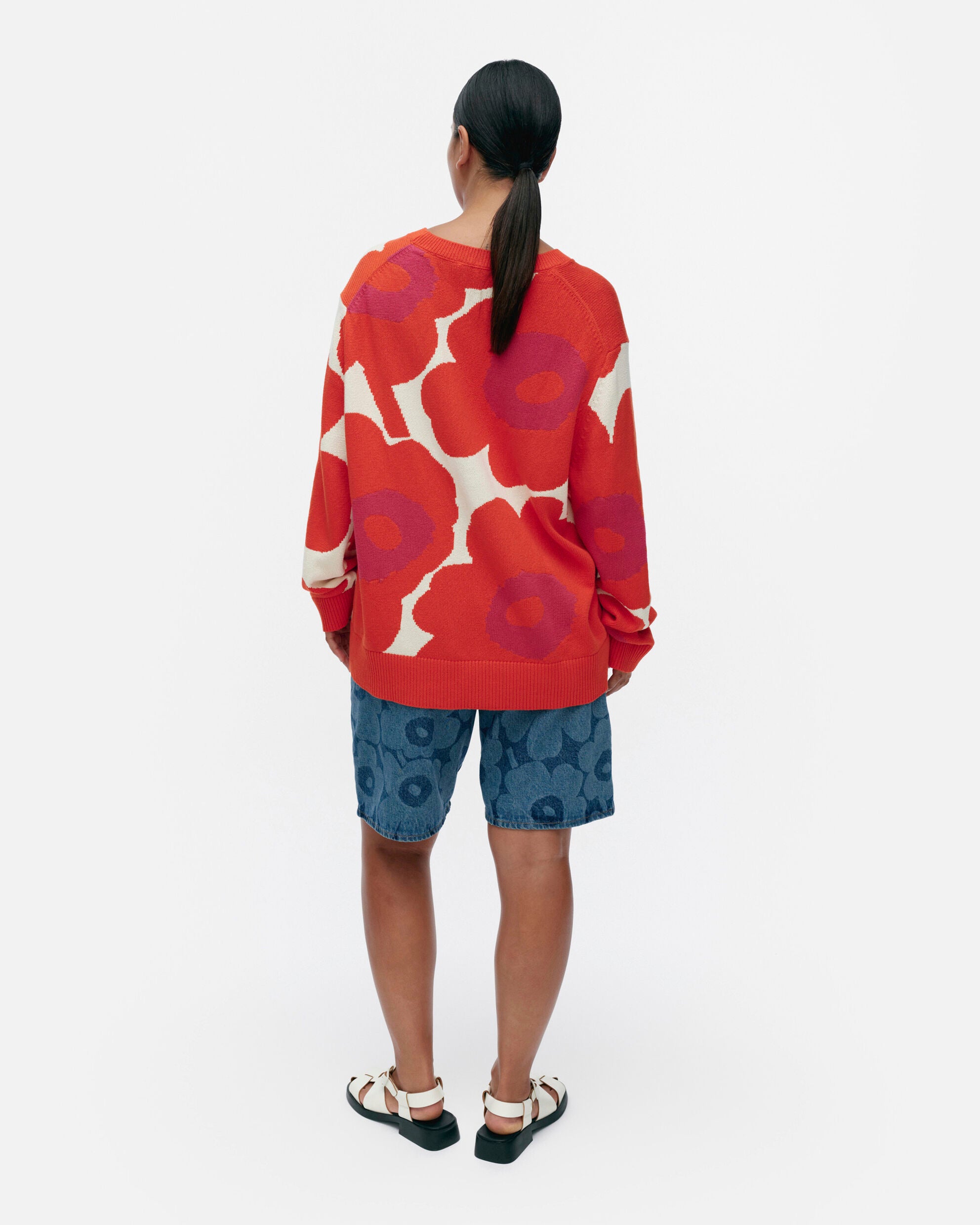 Päivä Unikko knitted cotton pullover