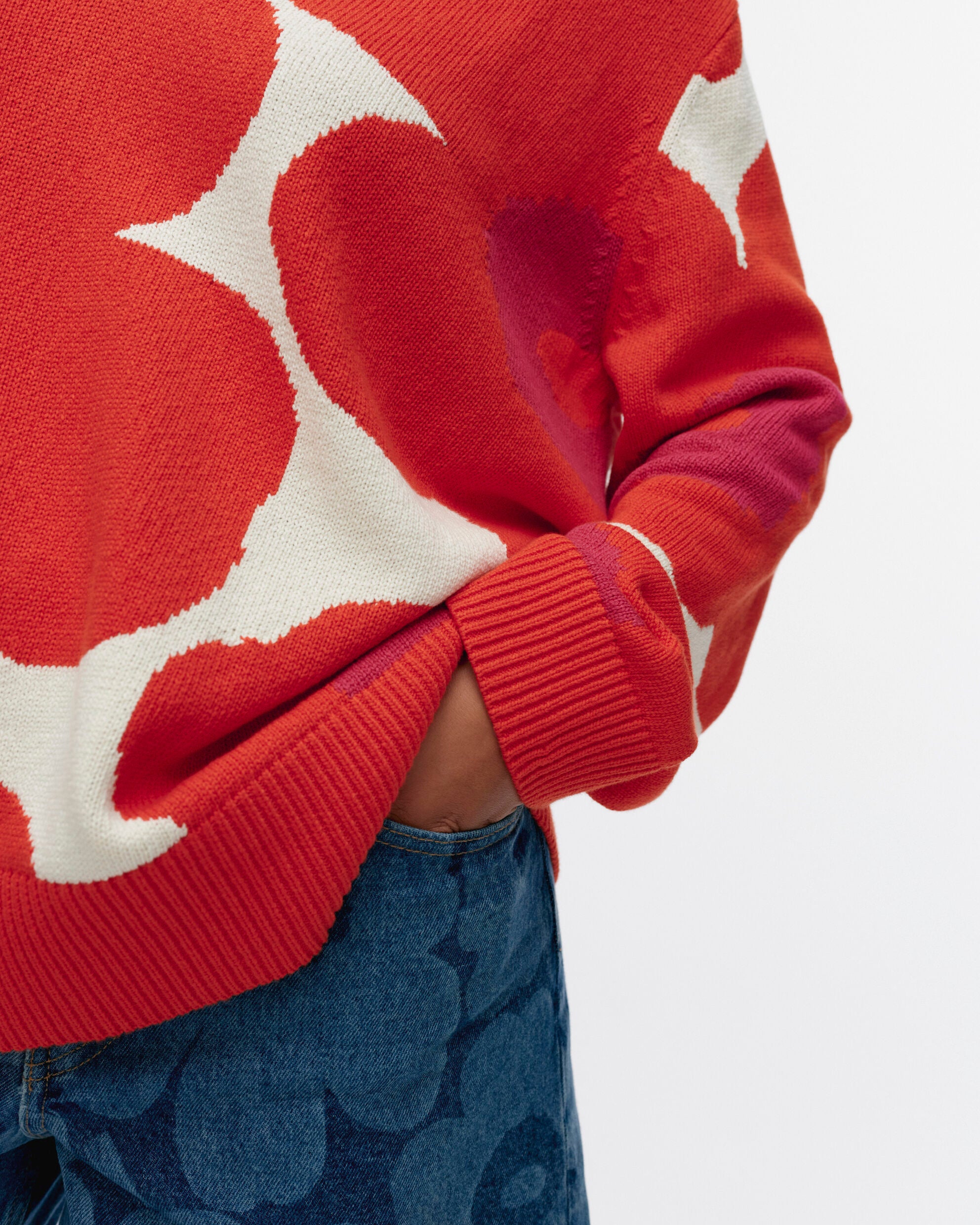 Päivä Unikko knitted cotton pullover