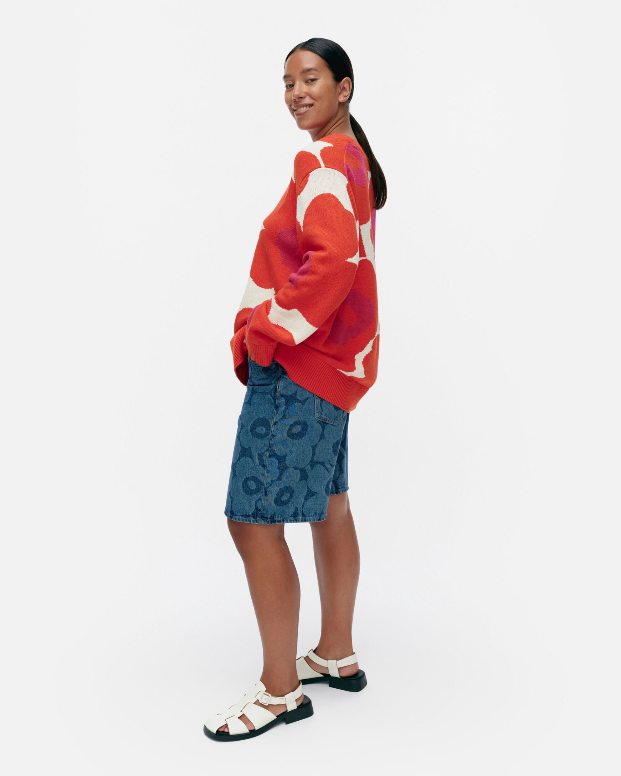 Päivä Unikko knitted cotton pullover