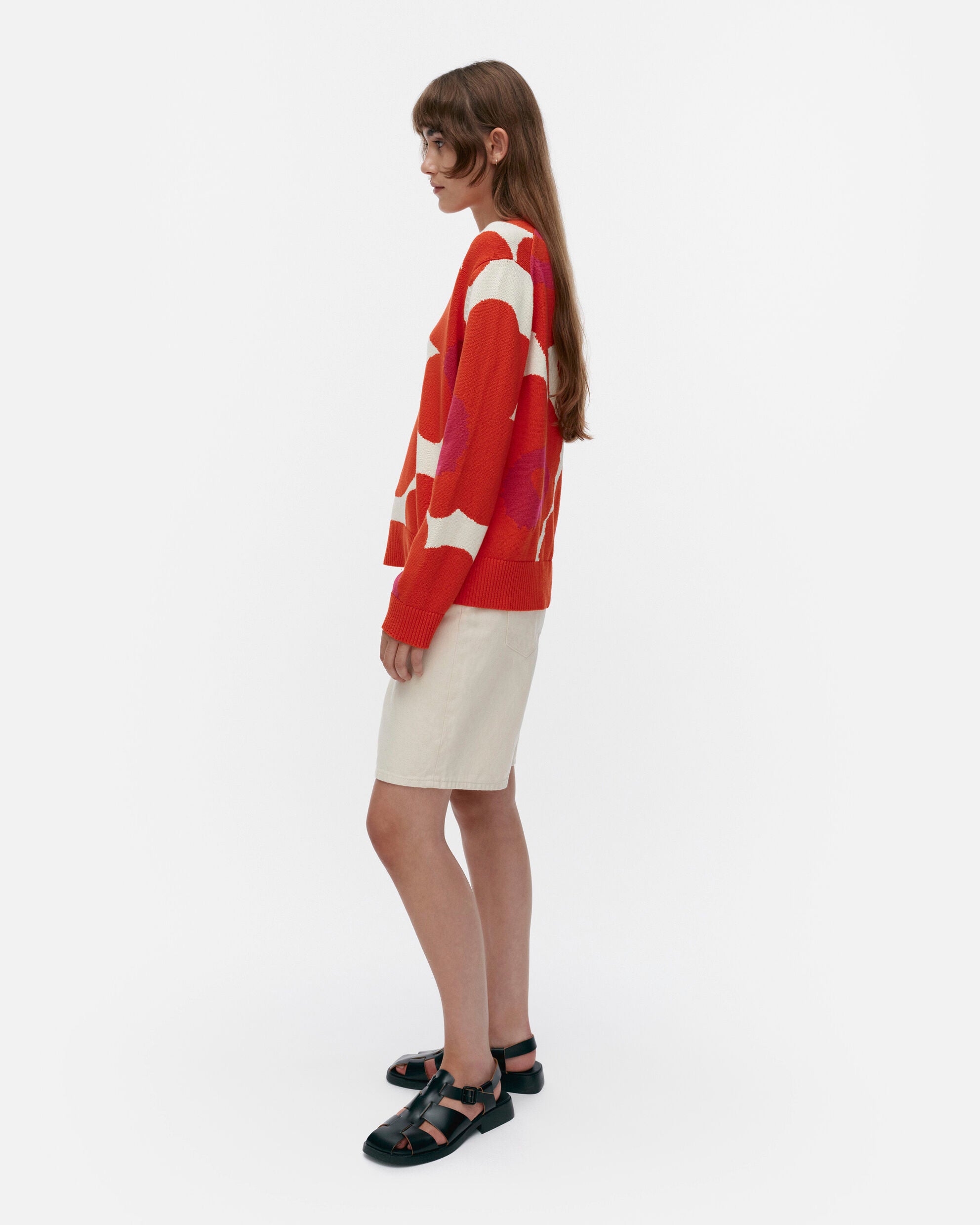Päivä Unikko knitted cotton pullover