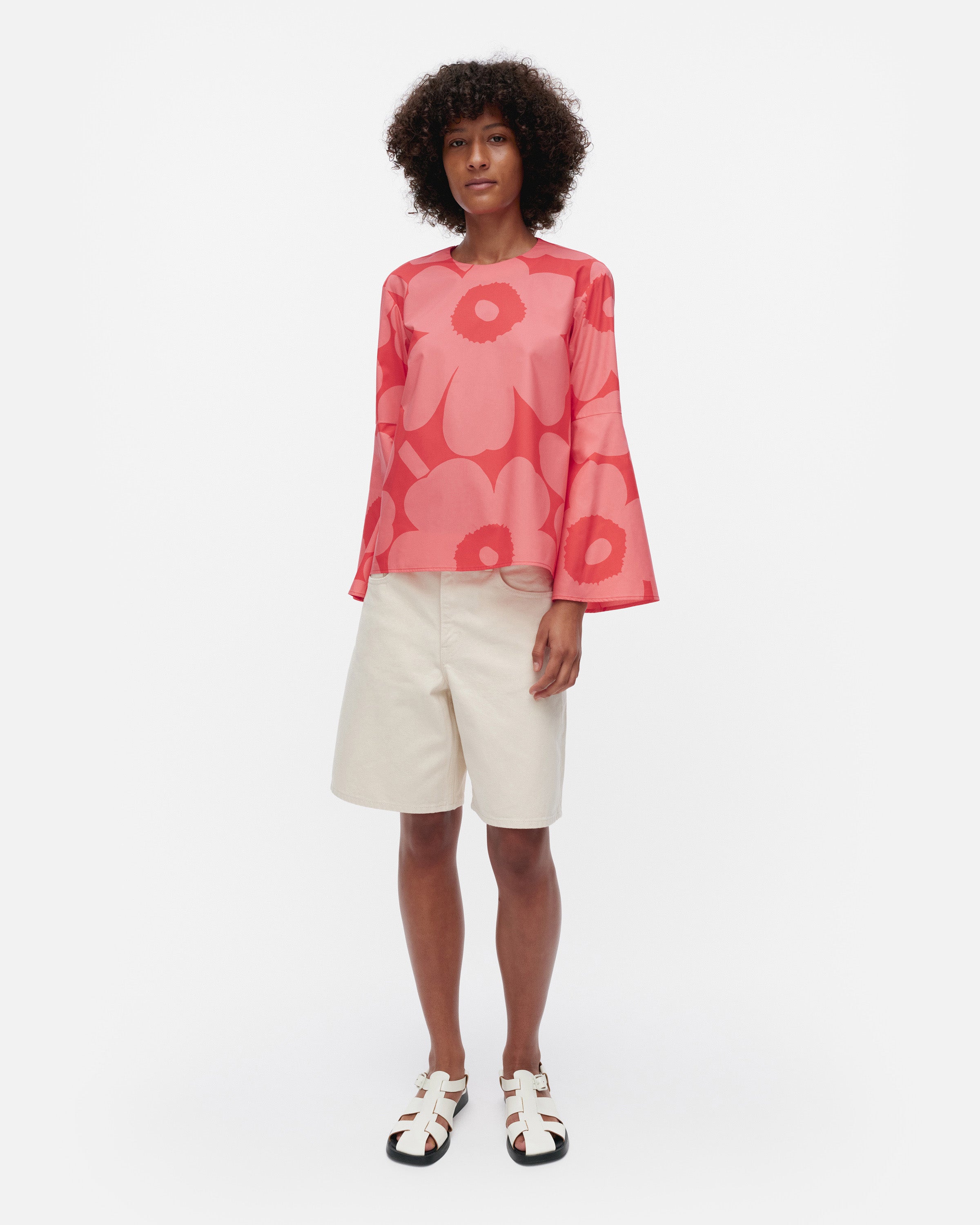 Pelargoni Unikko blouse
