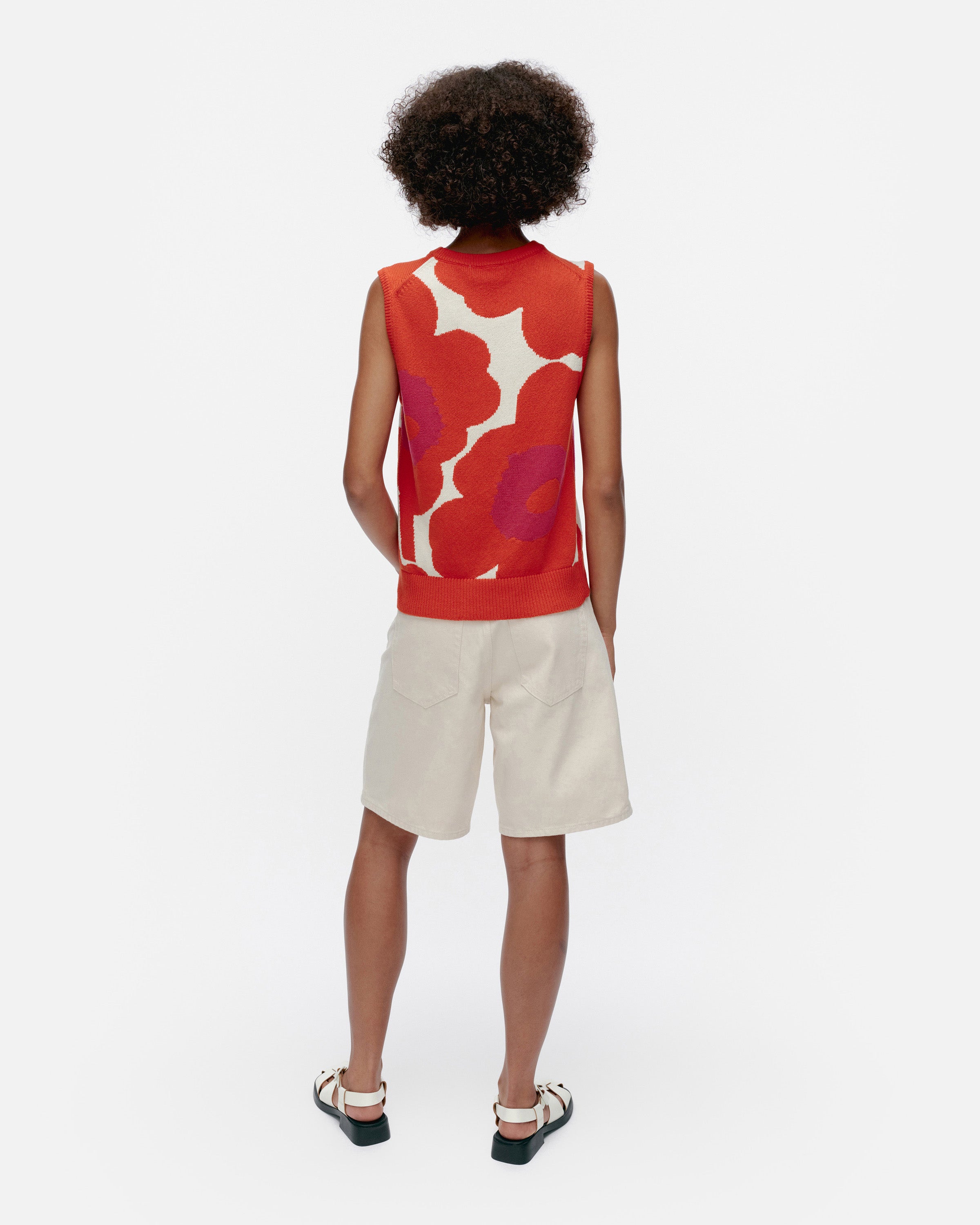 Pioneeri Unikko knitted cotton vest