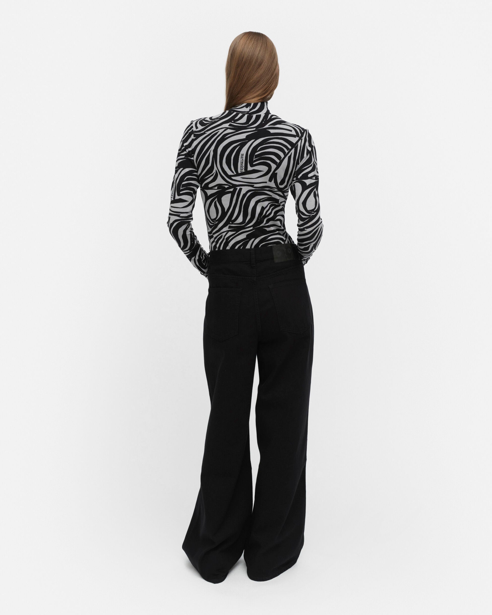 Jäkälä Jokuraita Logo turtleneck shirt