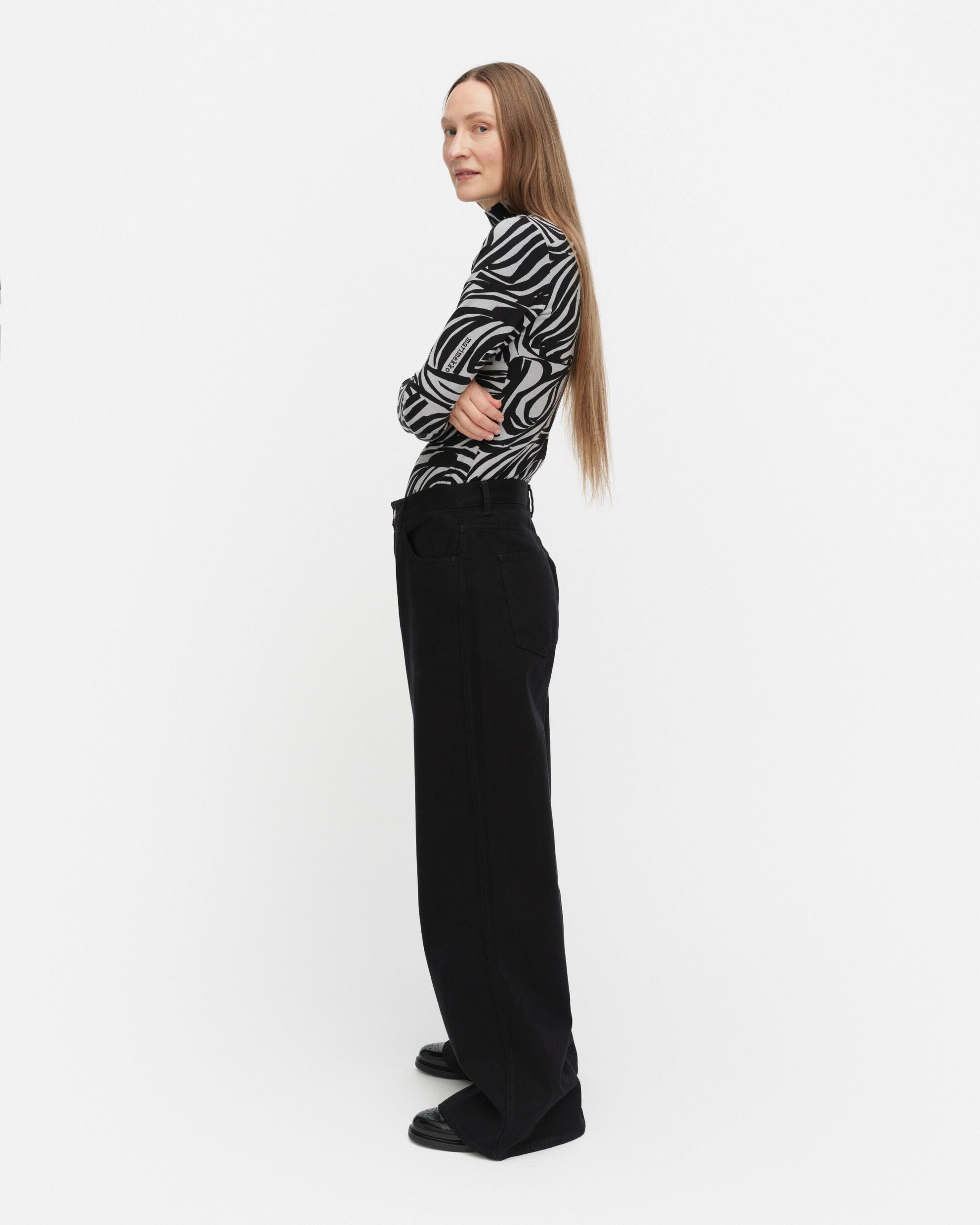 Jäkälä Jokuraita Logo turtleneck shirt