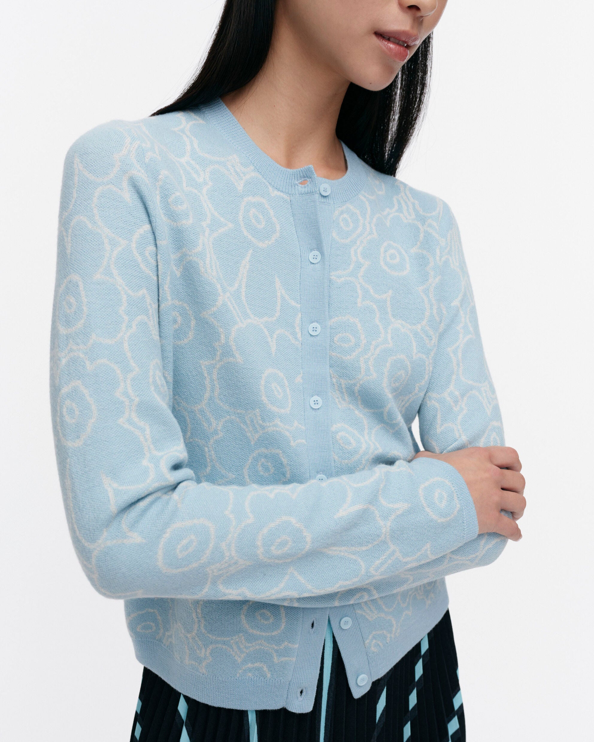 RWS Mutka Mini Piirto Unikko knitted cardigan