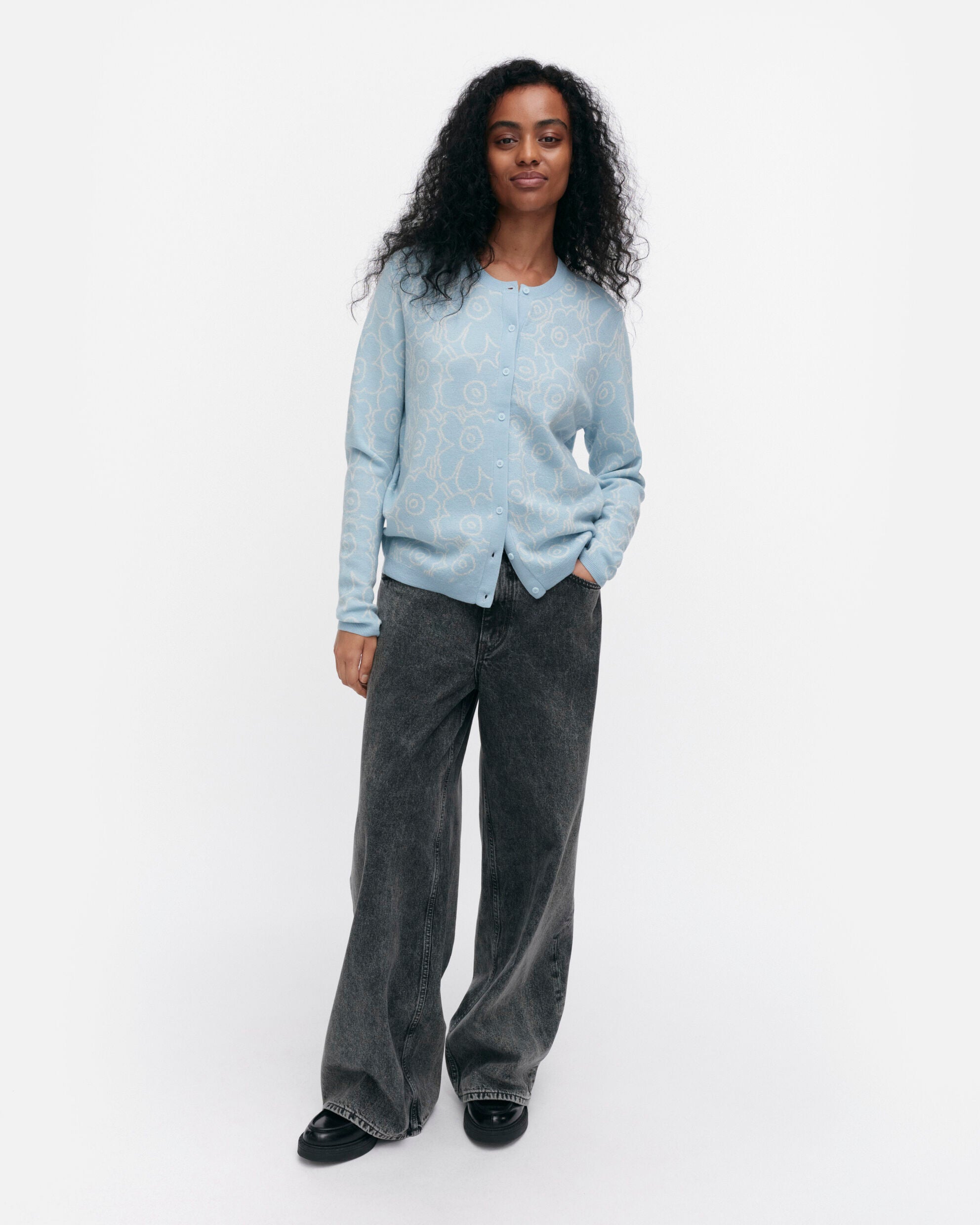 RWS Mutka Mini Piirto Unikko knitted cardigan