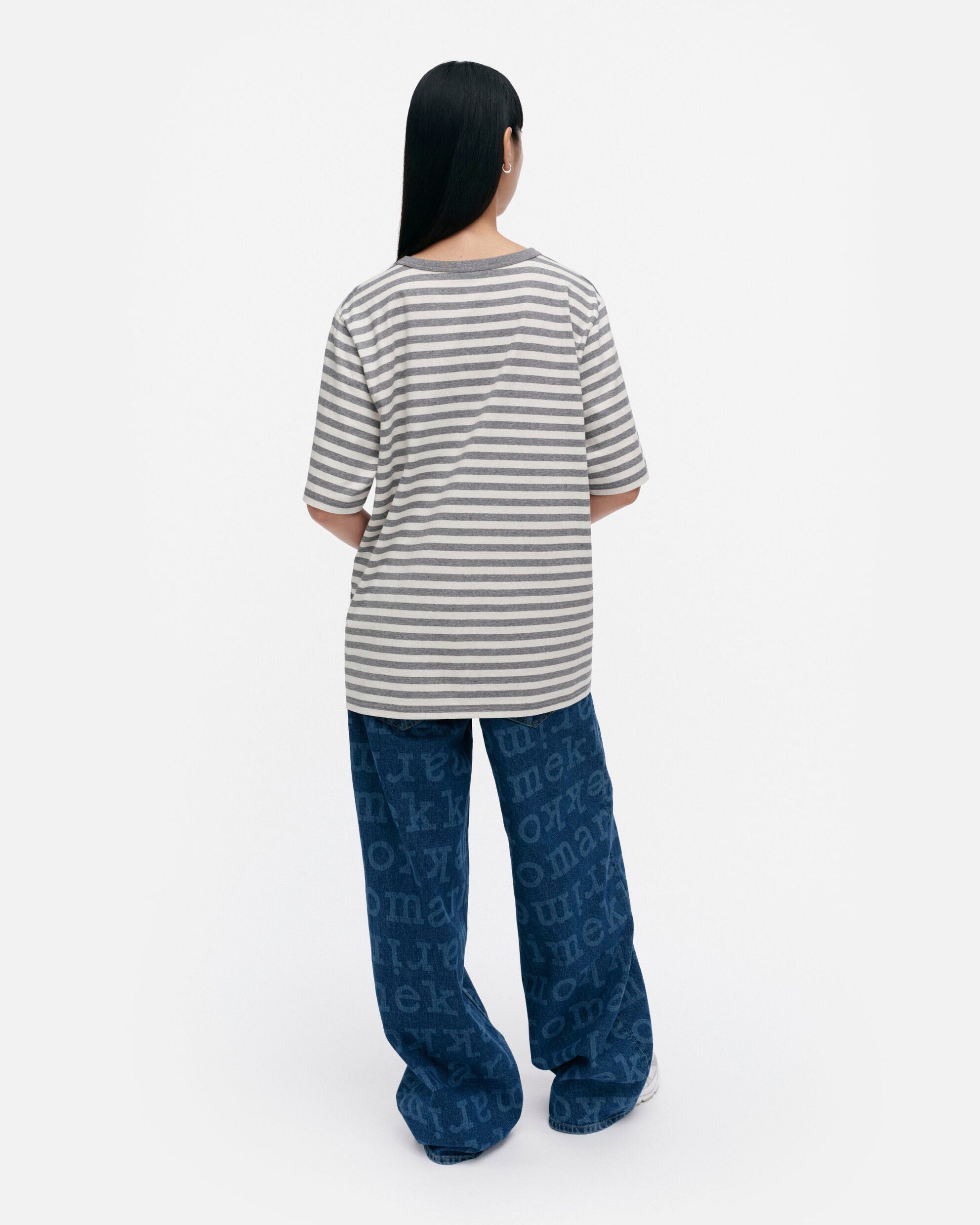 T-shirt Tasaraita Unisex Unikko Kioski