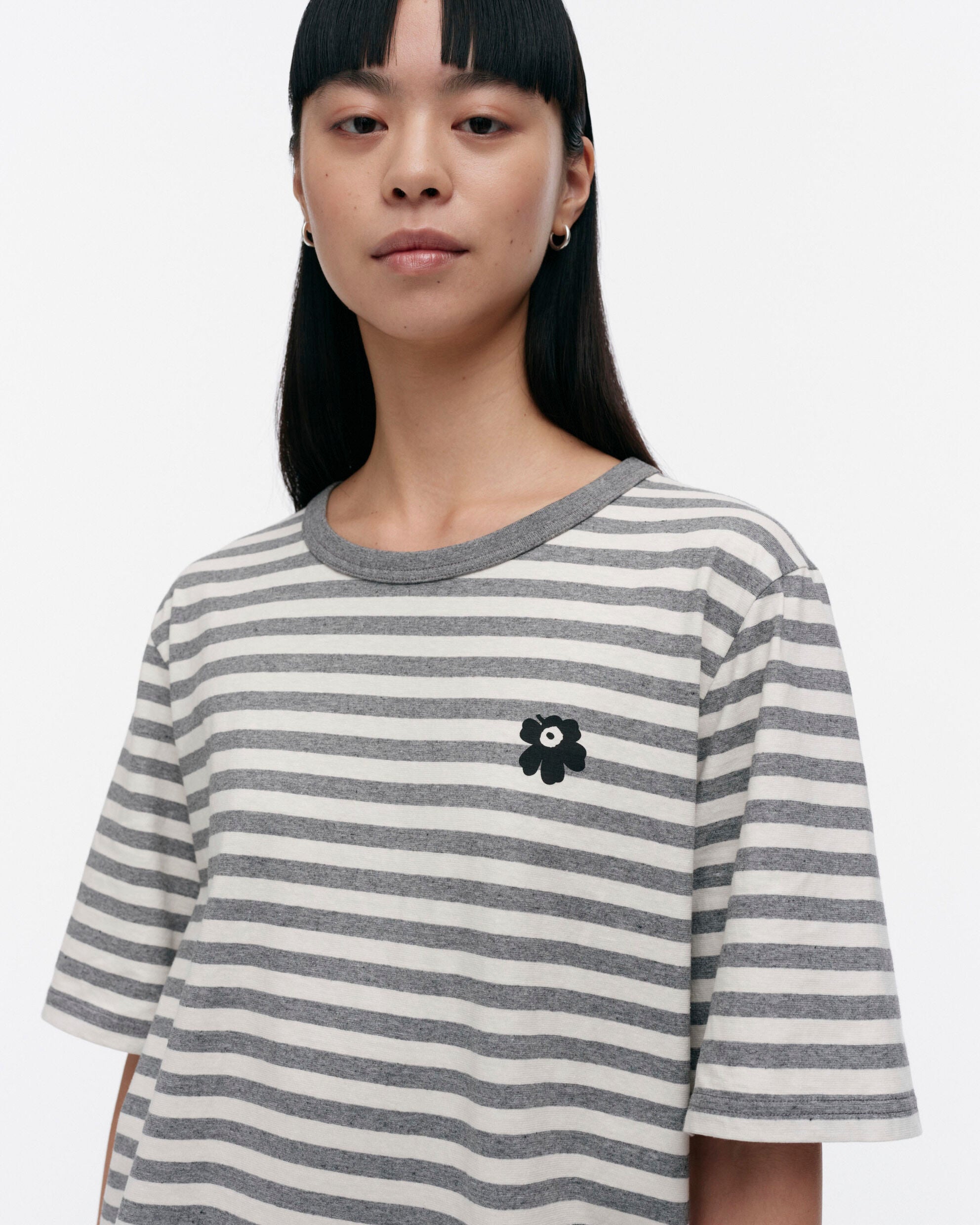 T-shirt Tasaraita Unisex Unikko Kioski