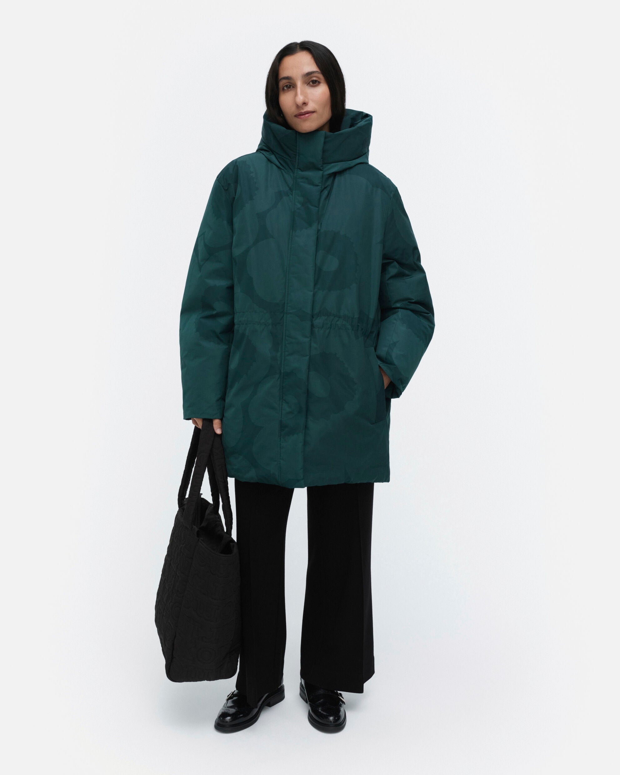 marimekko マリメッコ/ Kaannos Unikko ダウンコート Käännös Unikko Down coat