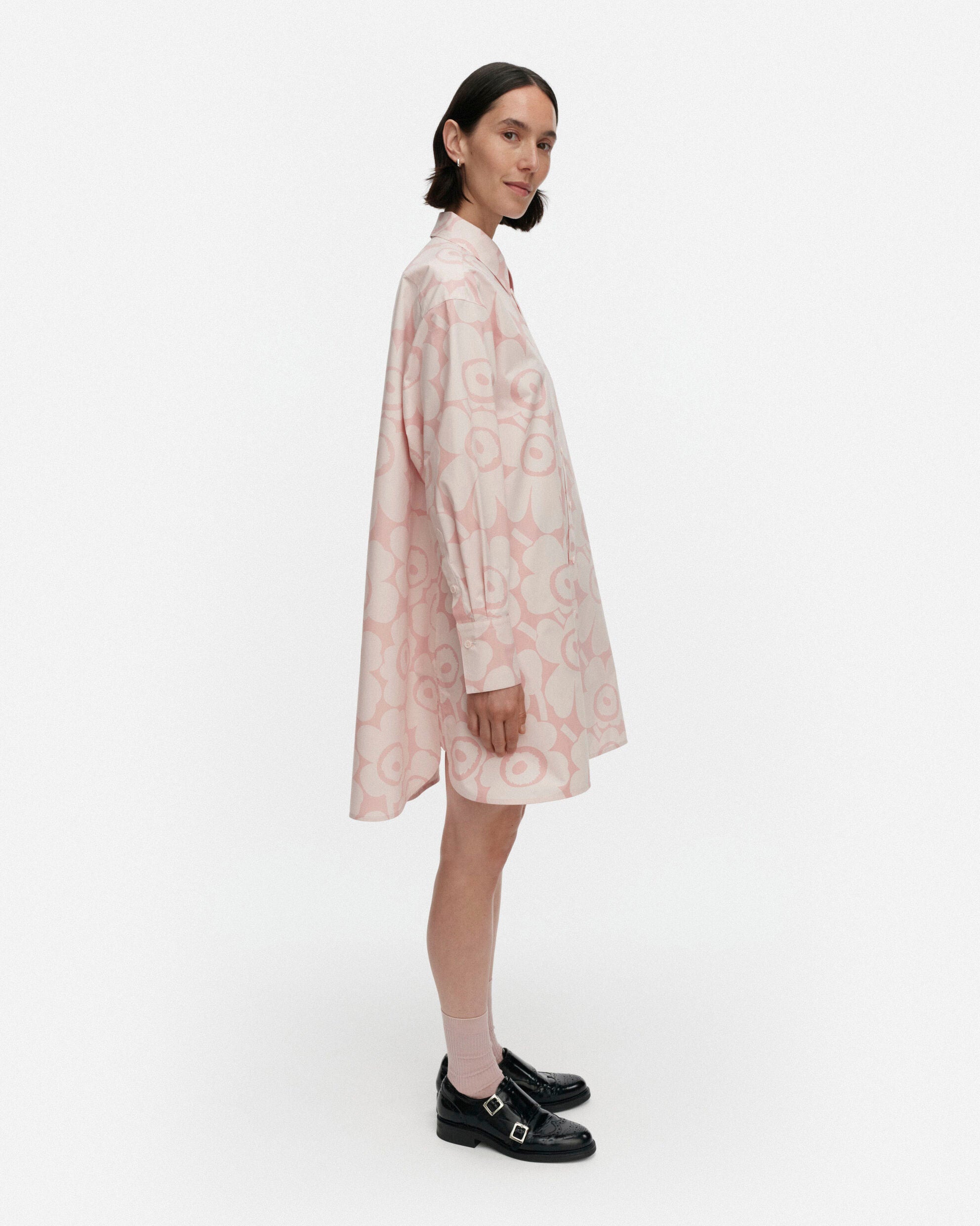 Robe chemise en coton Kuvitelma Unikko