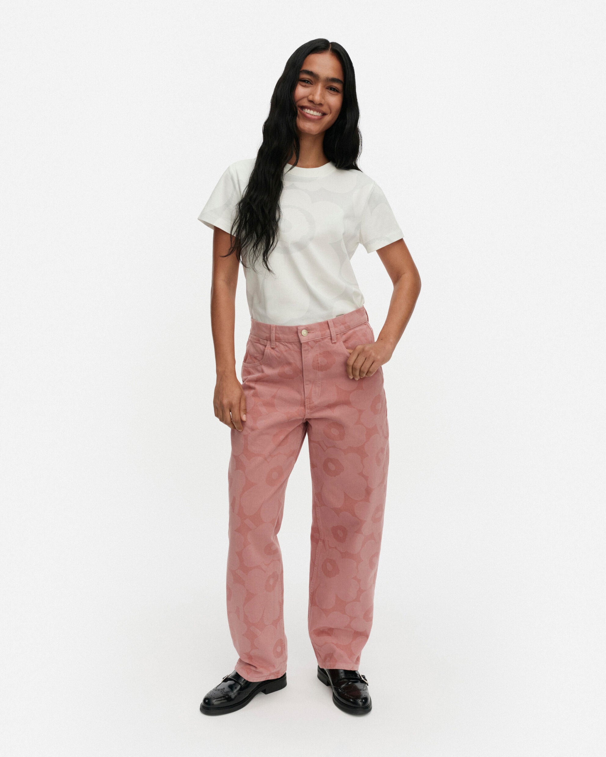 ★SALE Maridenim Barrel Unikko 25 マリメッコ Maridenim Barrel Unikko Jeans