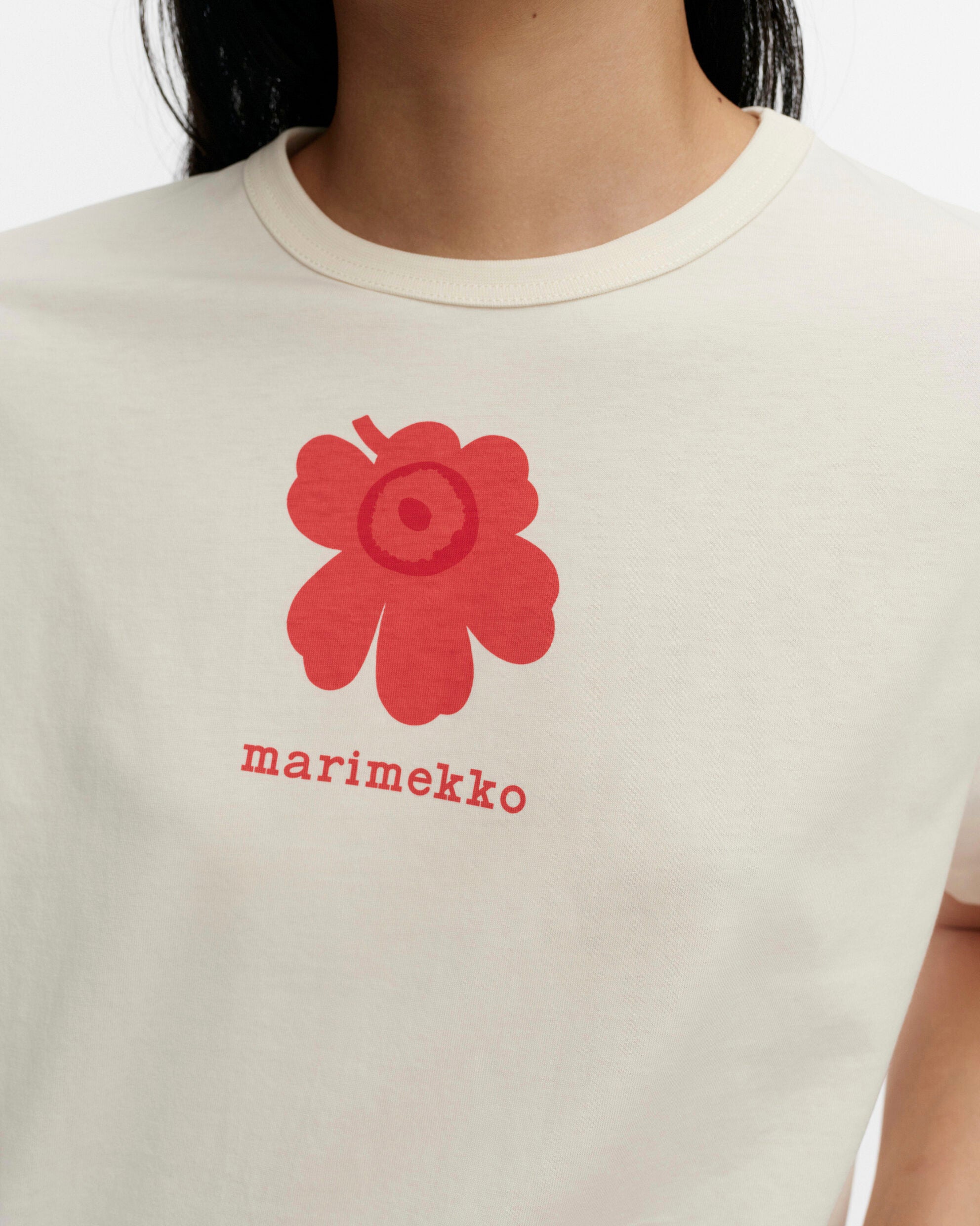 T-shirt Erna Unikko Kioski à motif placé