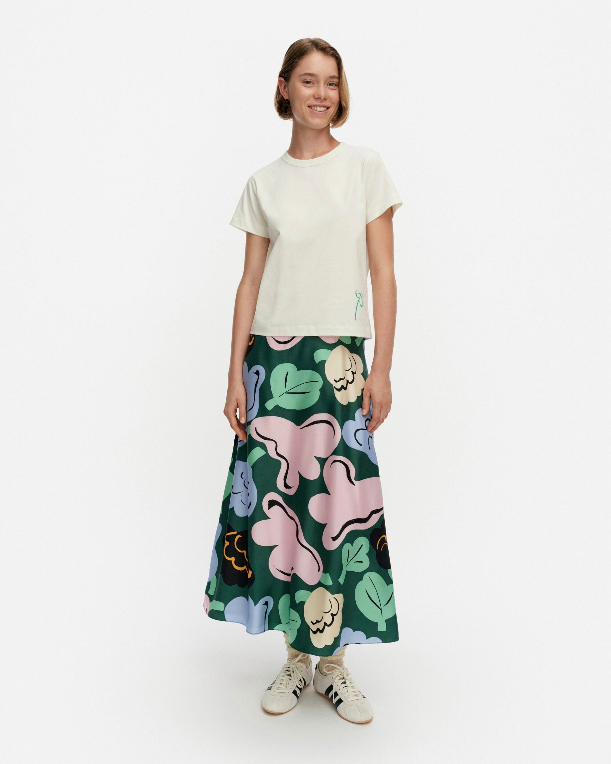 Koostumus Kukasta Kukkaan Silk skirt