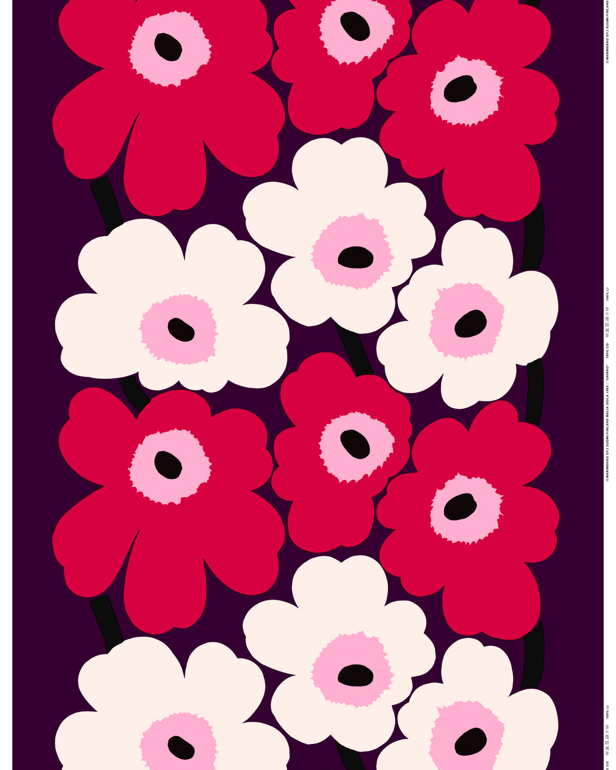 Unikko Cotton sateen fabric