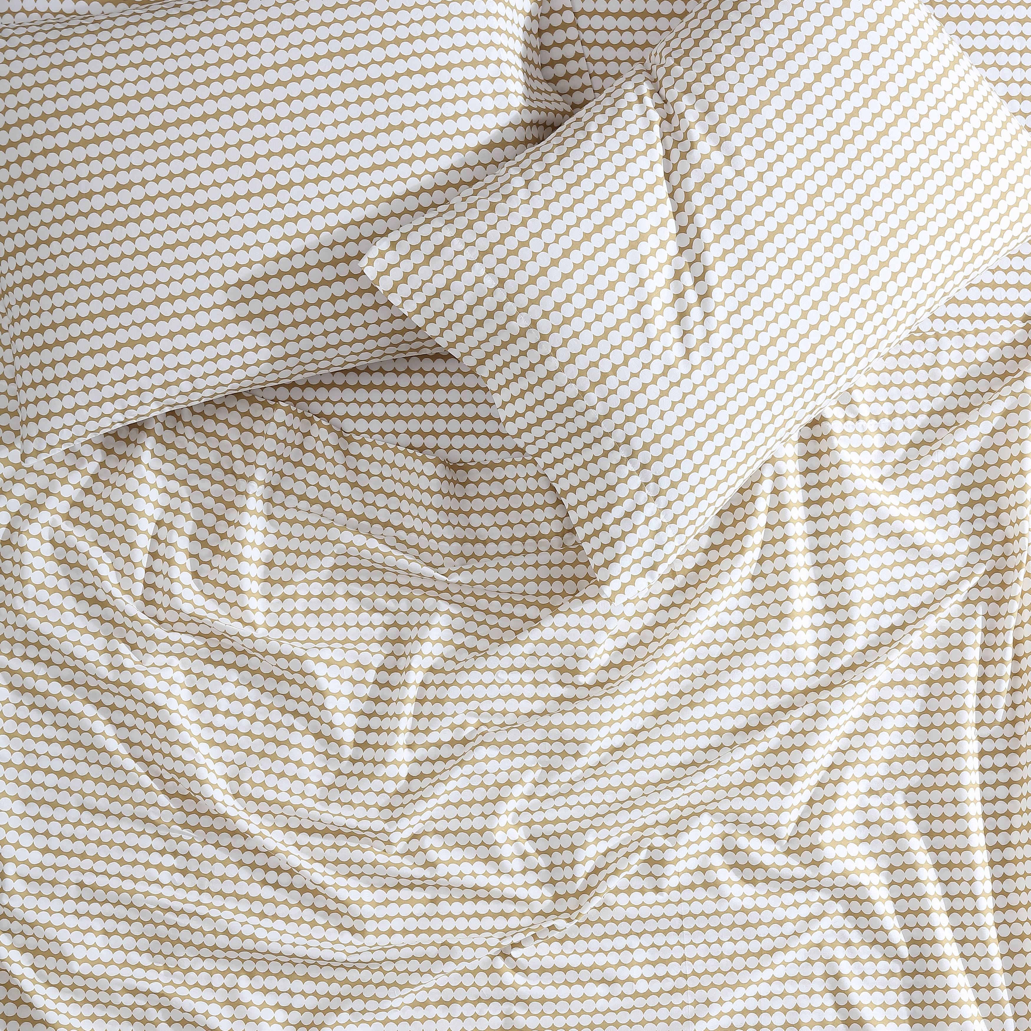 Marimekko Pikku Rasymatto Open Medium Beige King Sheet Set