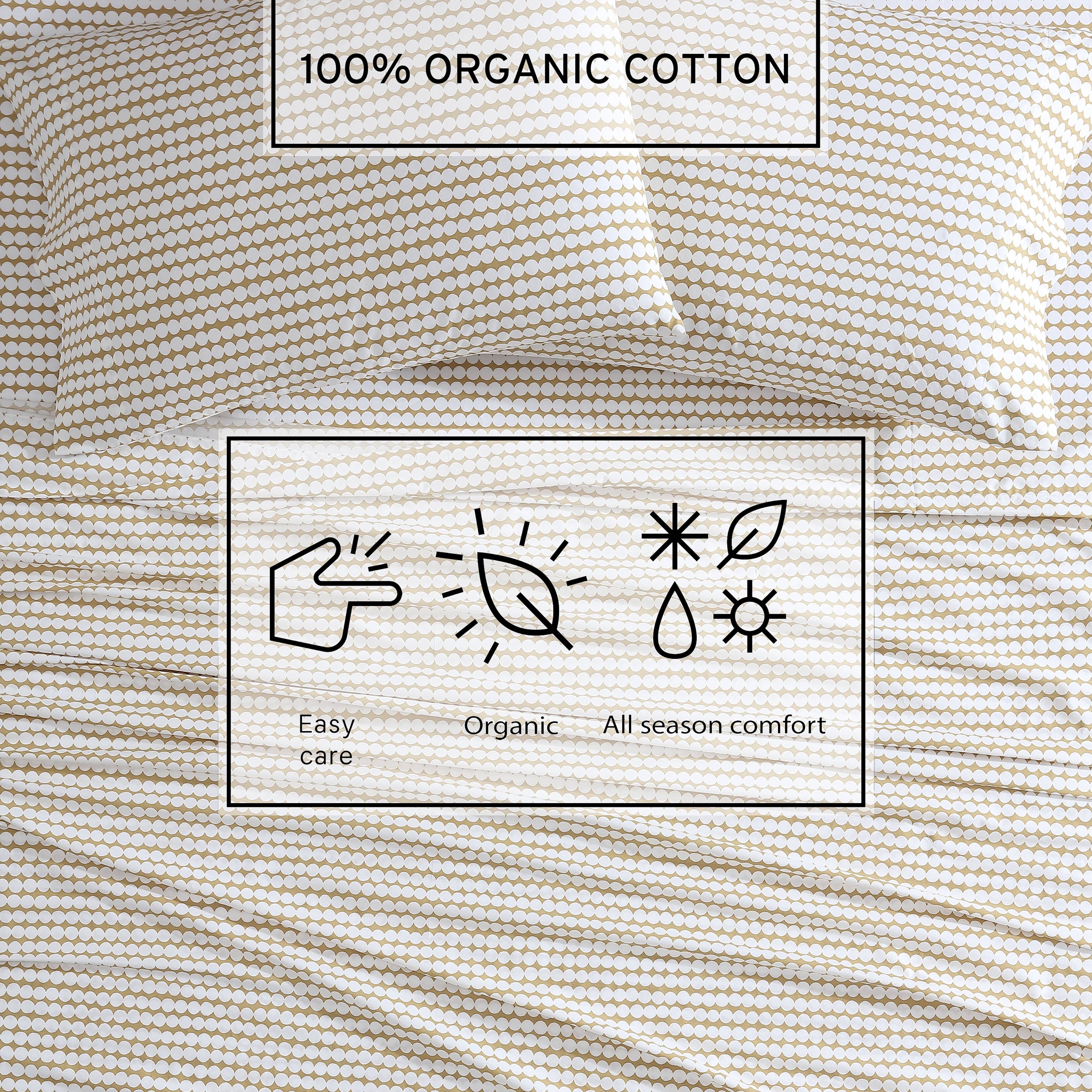 Marimekko Pikku Rasymatto Open Medium Beige King Sheet Set