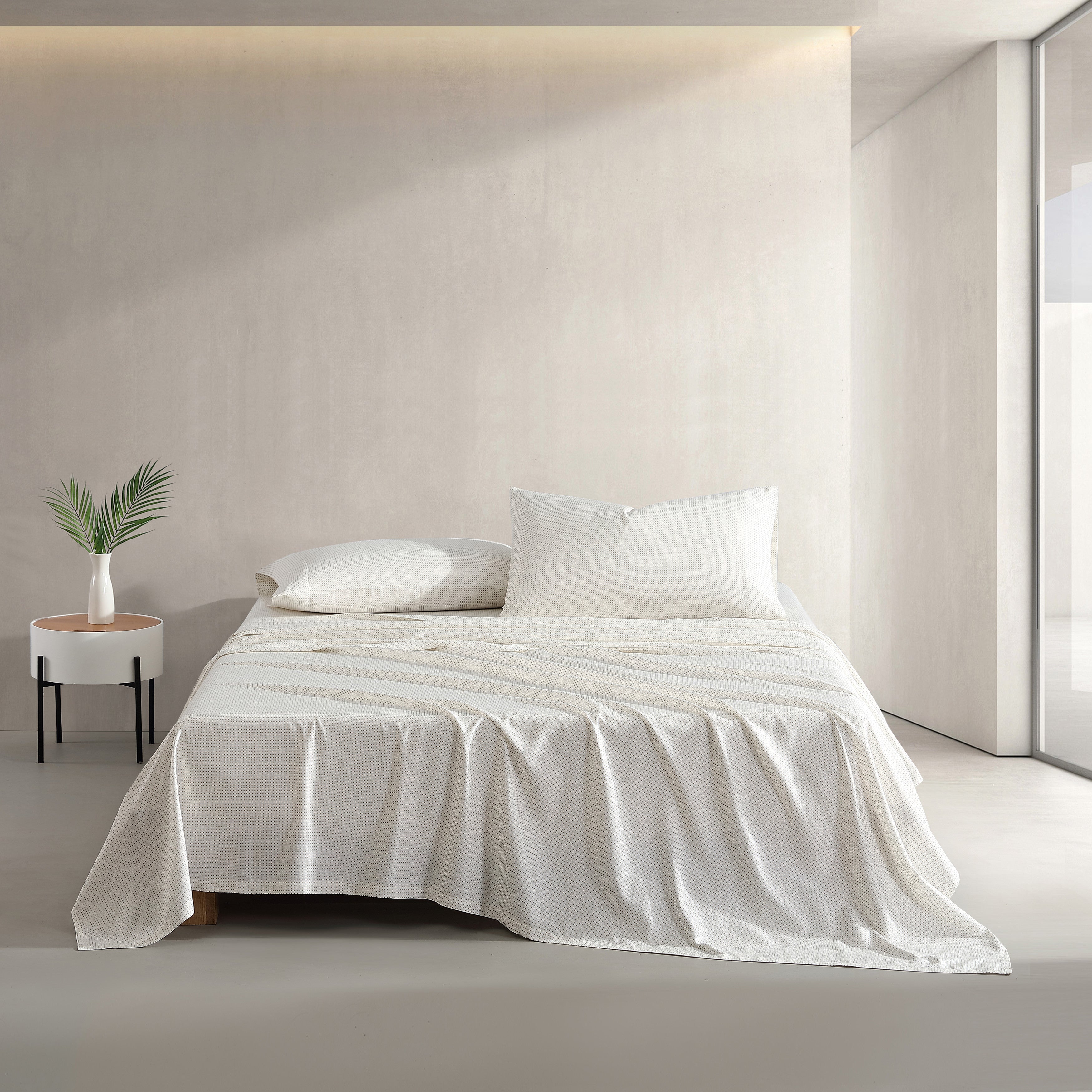 Marimekko Muru Open Light Beige King Sheet Set