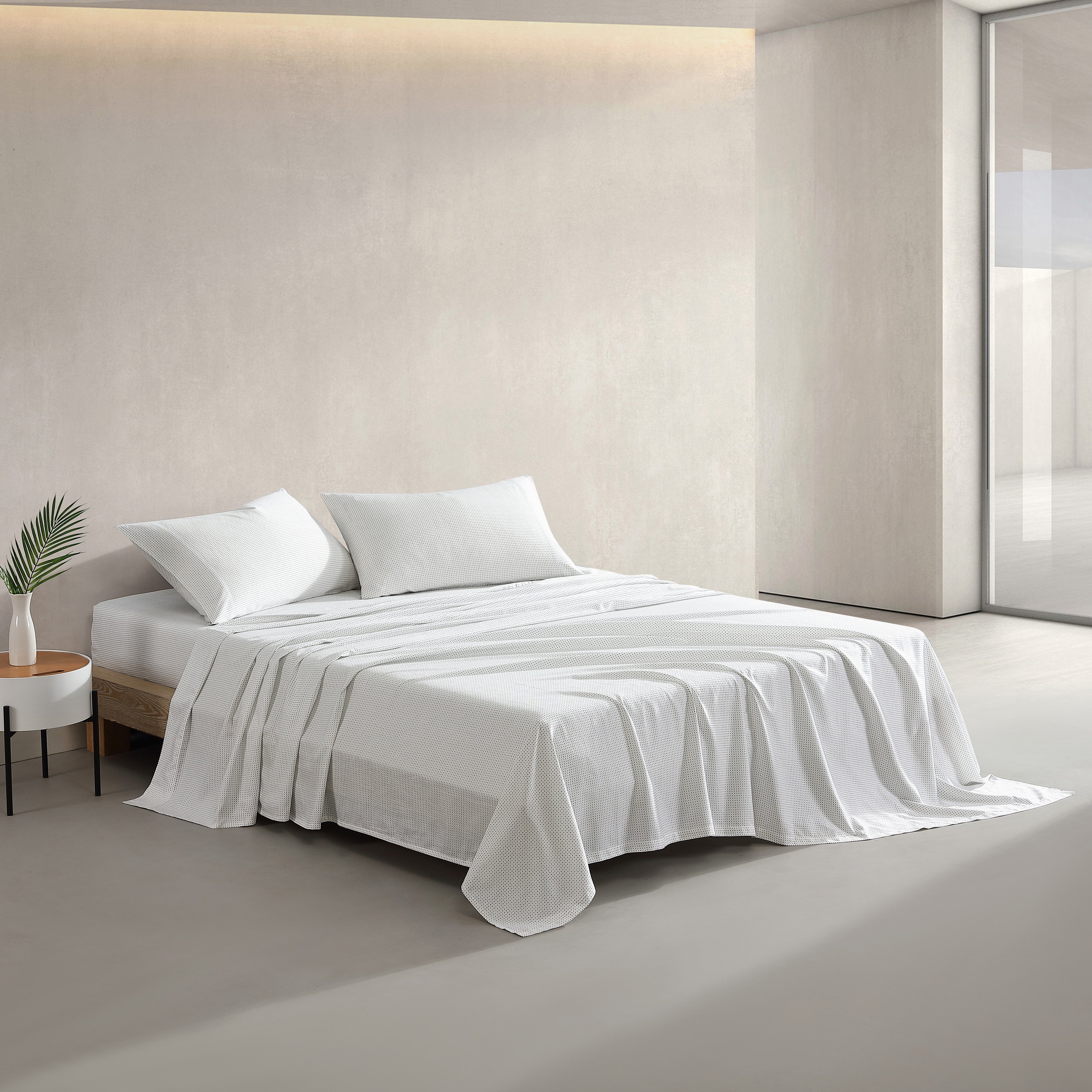 Marimekko Muru Open Navy Ensemble de Draps King