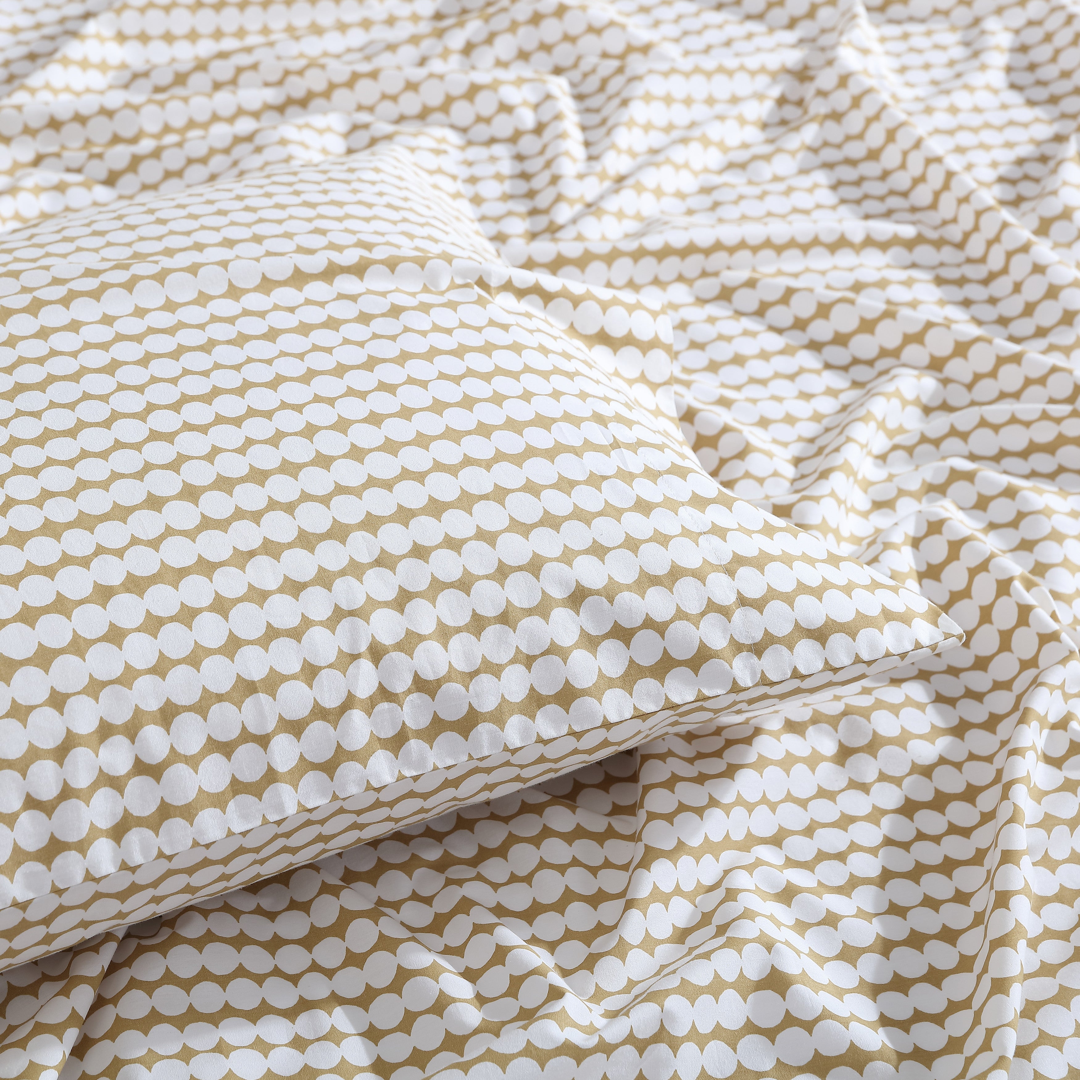 Marimekko Pikku Rasymatto Open Medium Beige Ensemble de Draps Queen