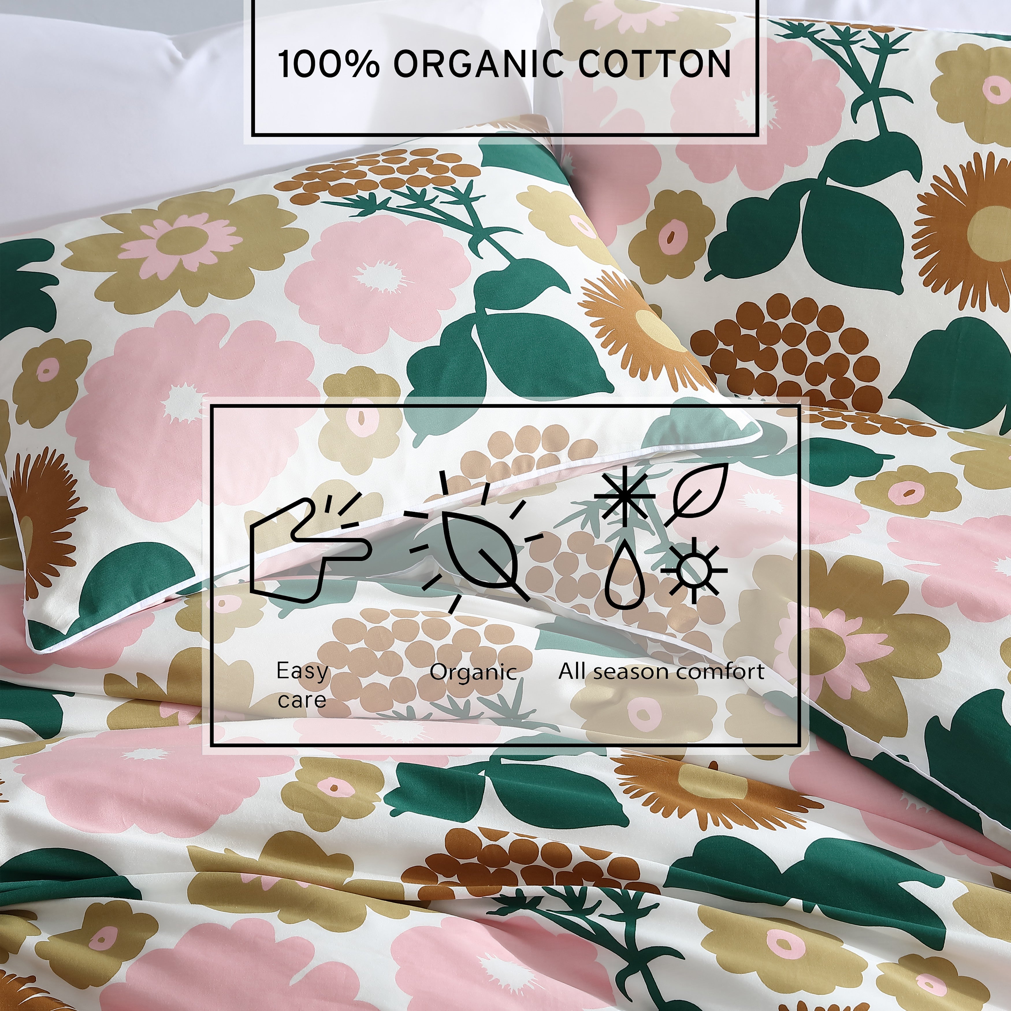 Marimekko Pieni Kukkatori Multi King Duvet Cover Set