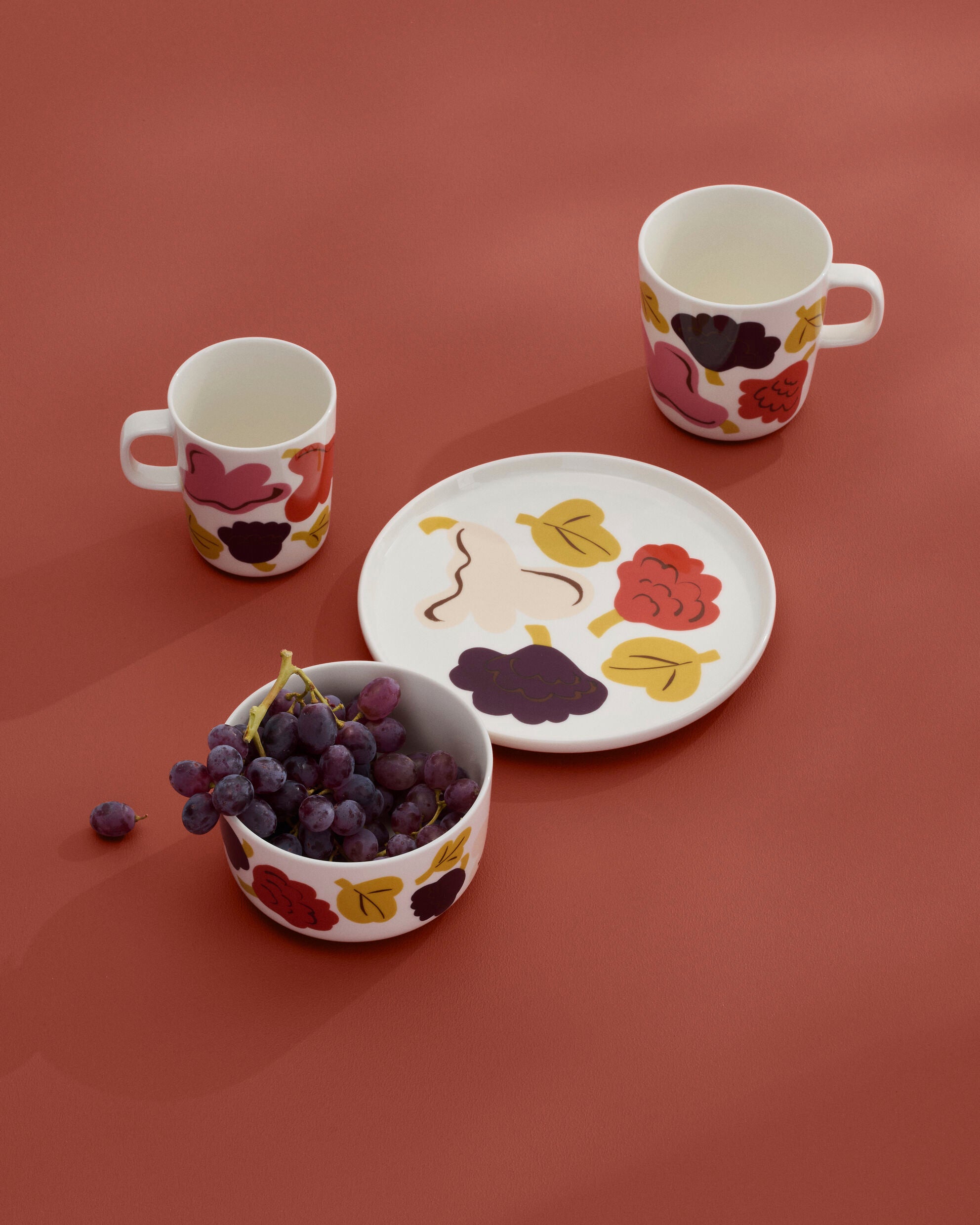marimekko KUKASTA KUKKAAN プレート 3枚セット Oiva / Kukasta kukkaan Plate 20 cm