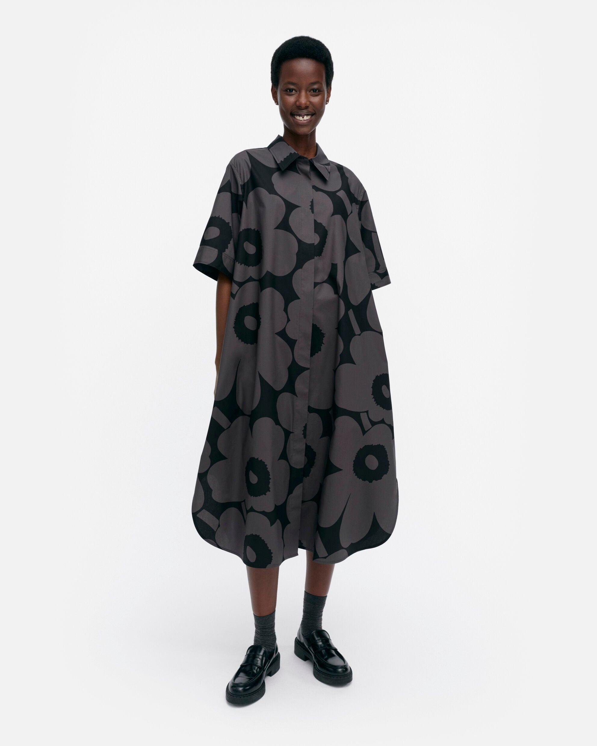 Popliini Unikko cotton dress
