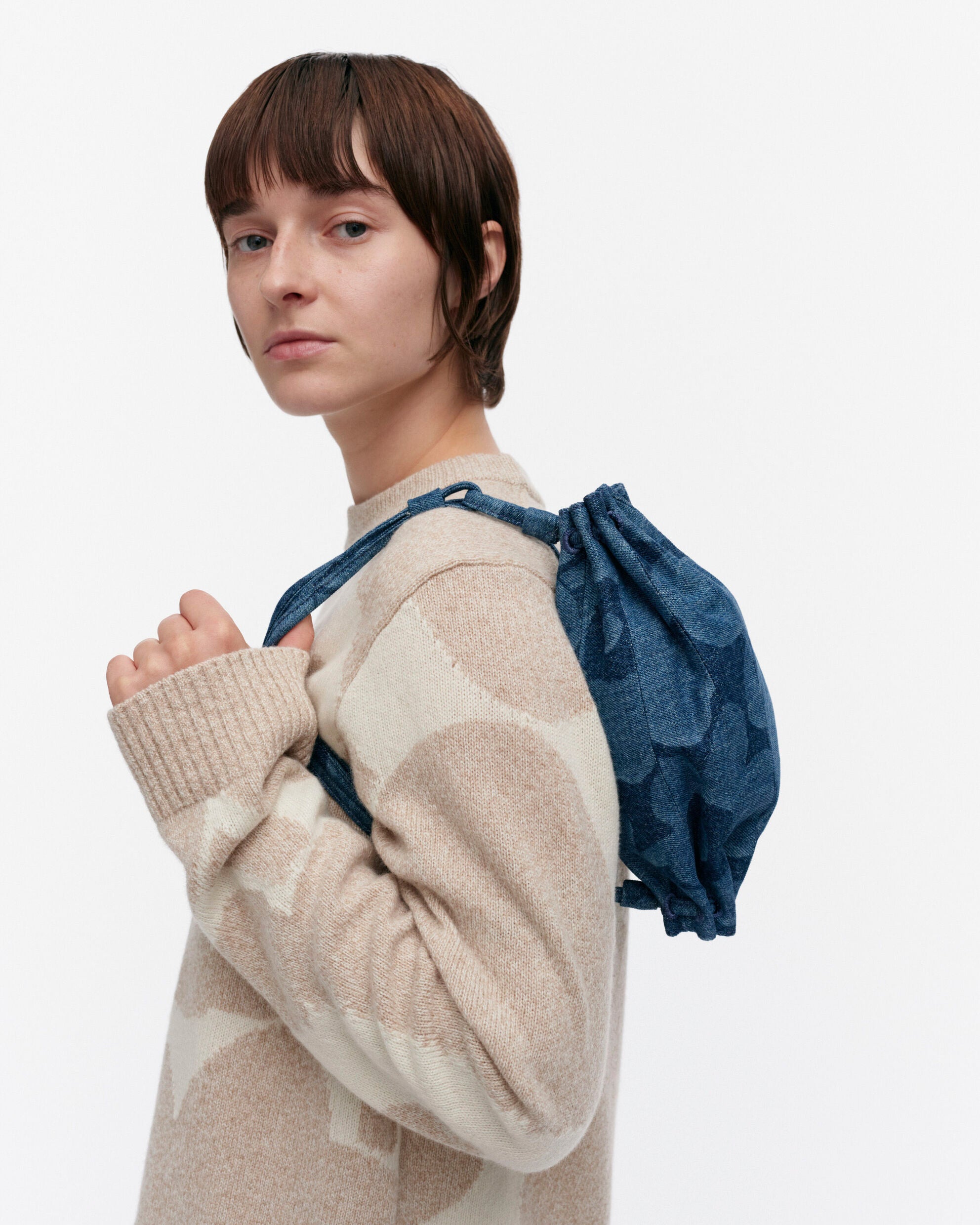 Sac à bandoulière en denim Pikku Karla
