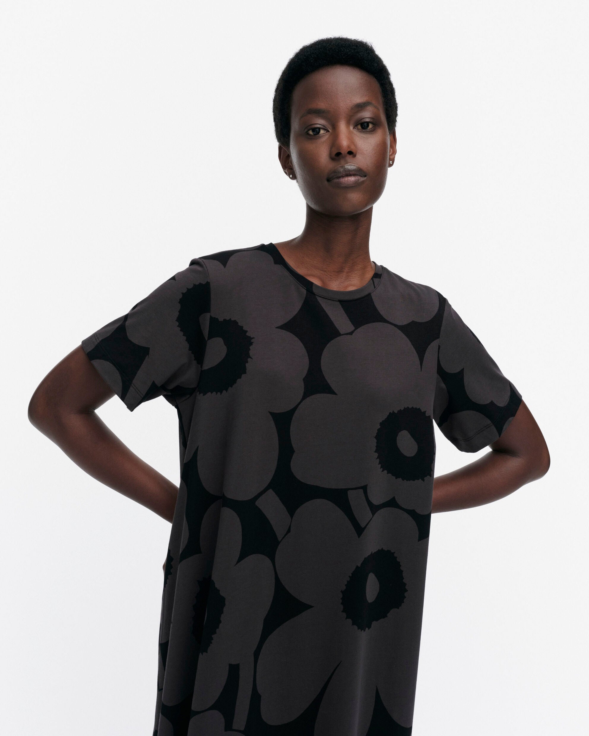 Pisteinen Unikko jersey dress