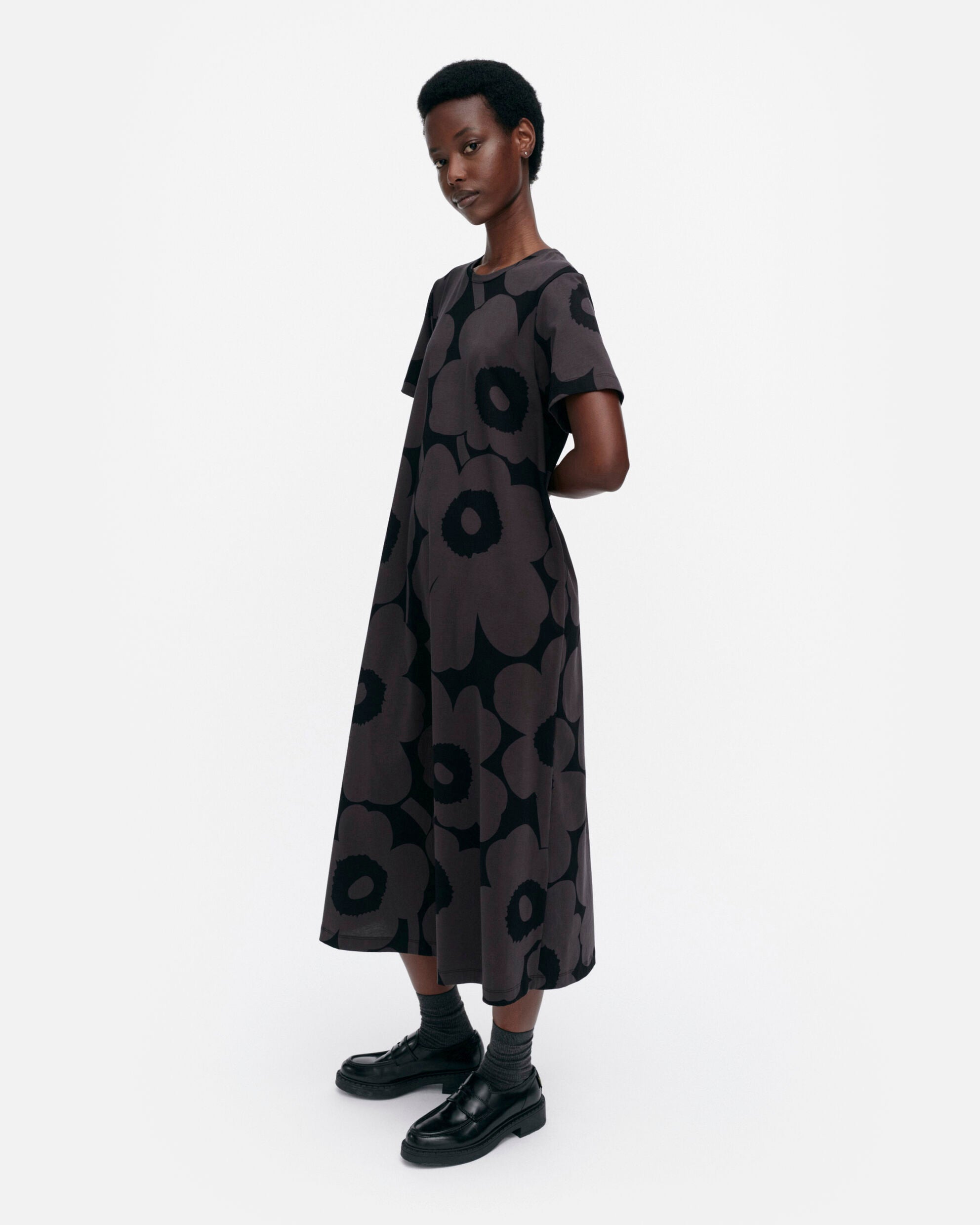 Pisteinen Unikko jersey dress