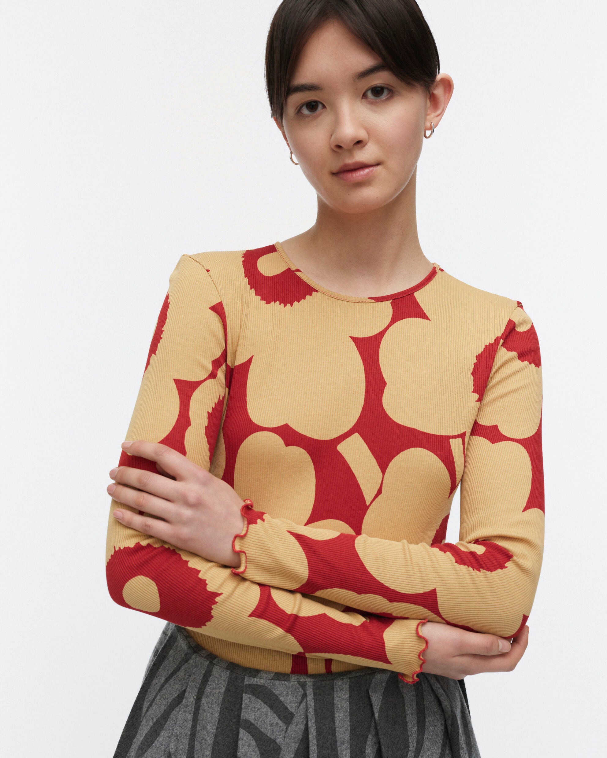 Floraali Unikko T-shirt en jersey