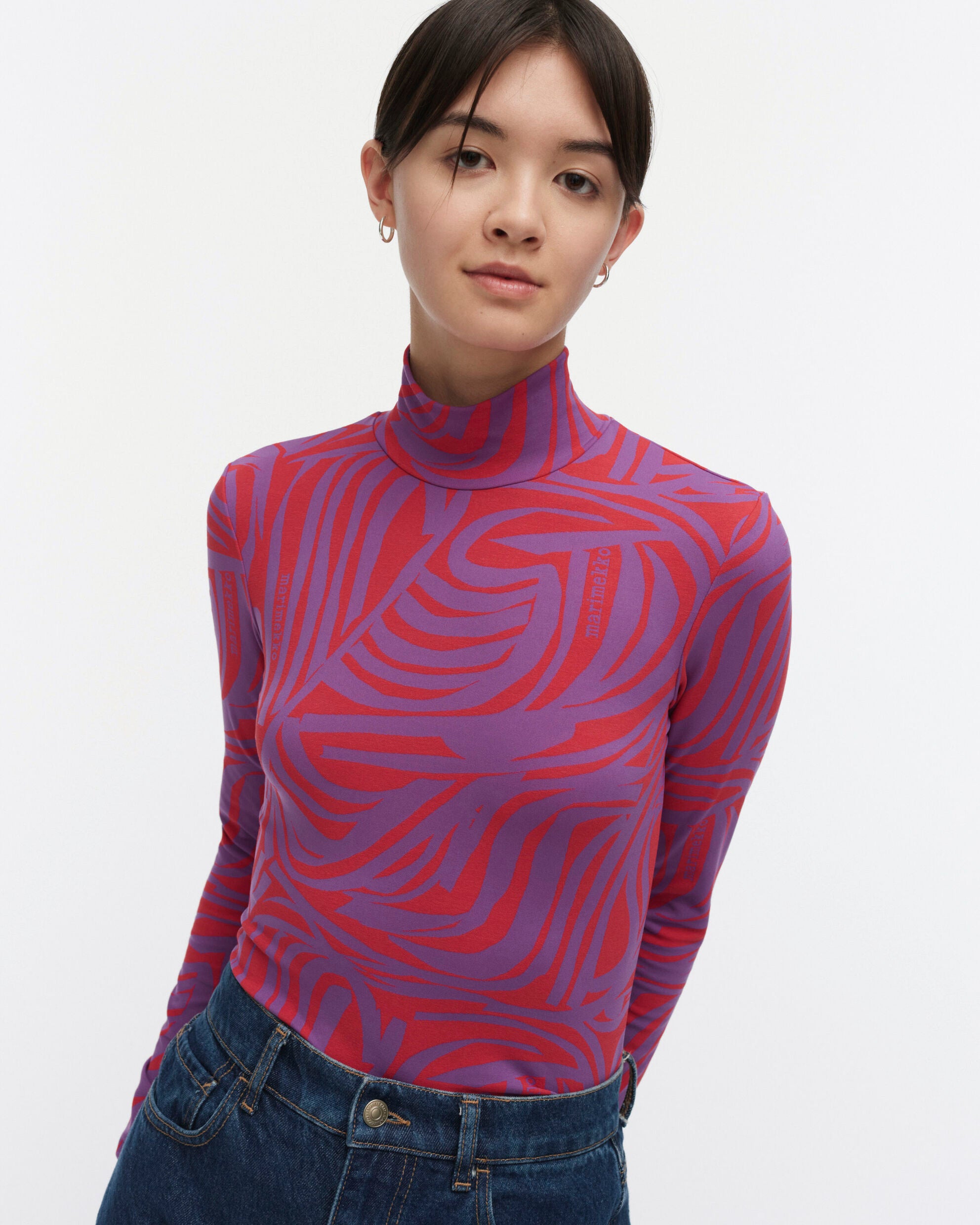 Jäkälä Jokuraita Logo Turtleneck shirt