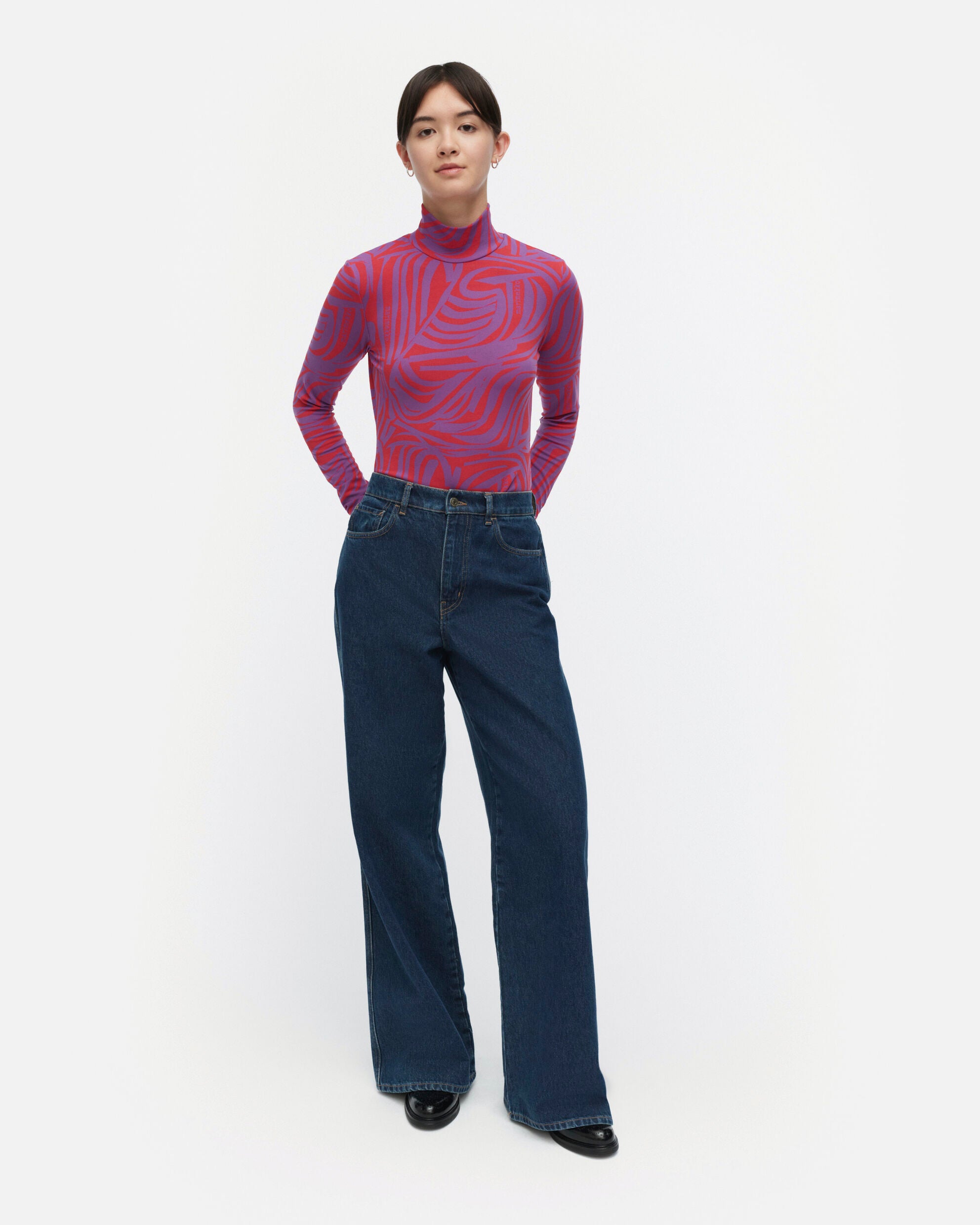 Jäkälä Jokuraita Logo Turtleneck shirt