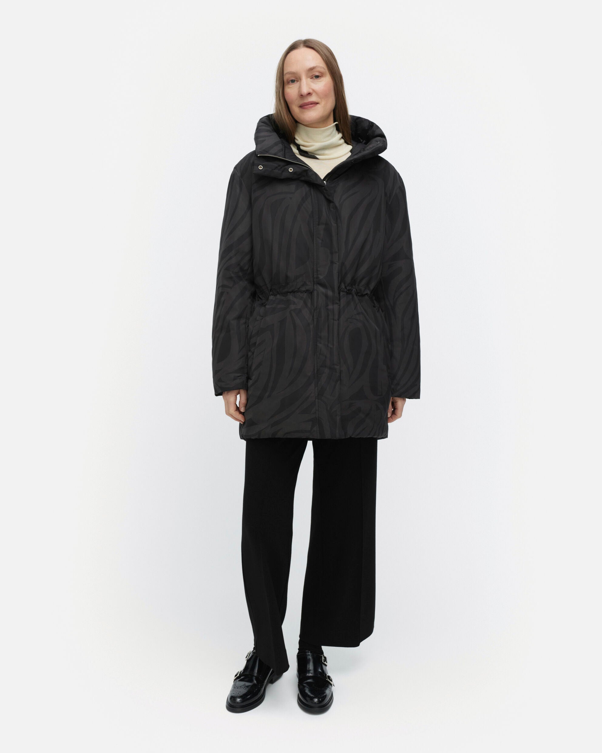 新品未使用 マリメッコ Kaannos Jokuraita ダウンコート Käännös Jokuraita Down coat