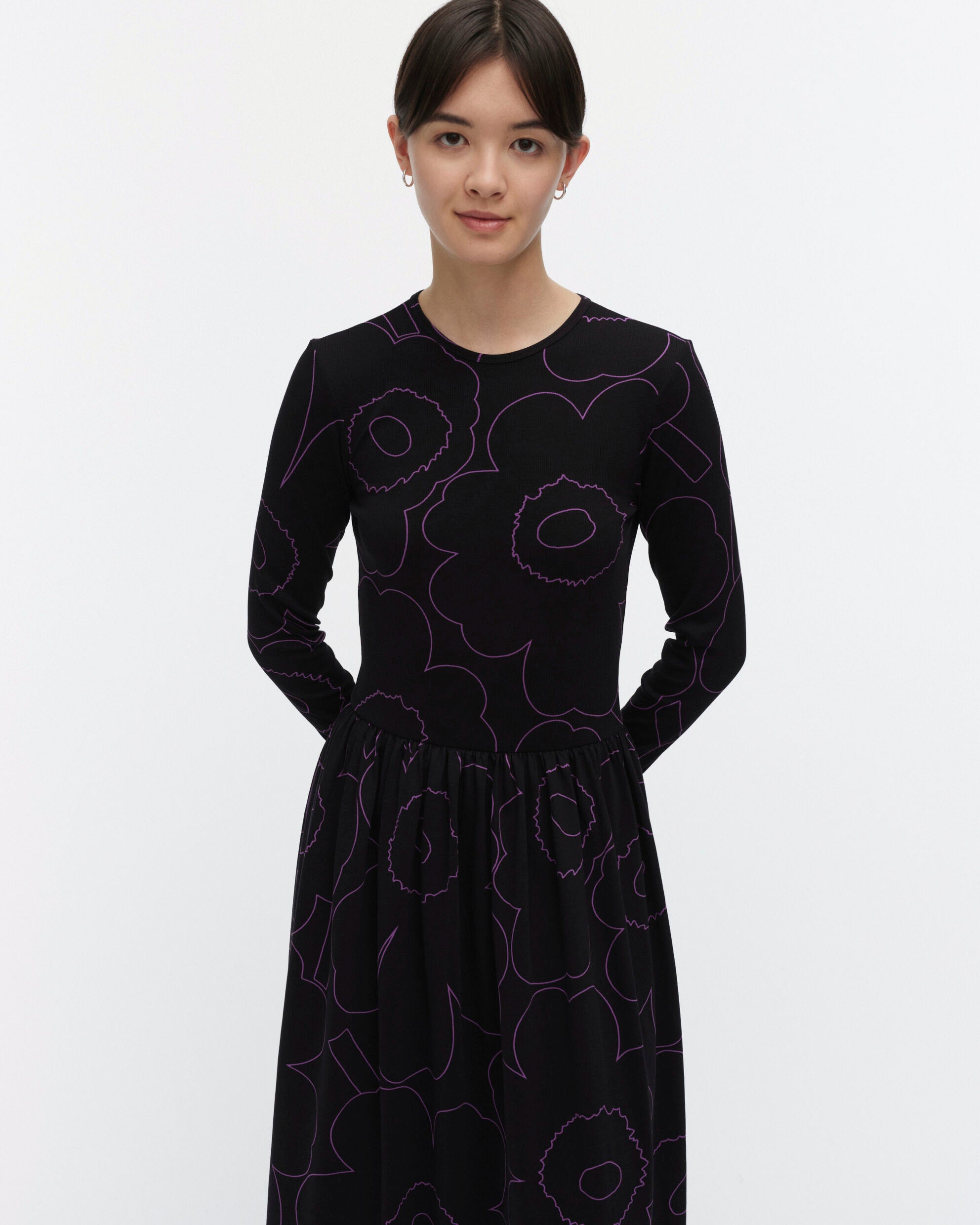 Kukkaset Piirto Unikko Jersey dress