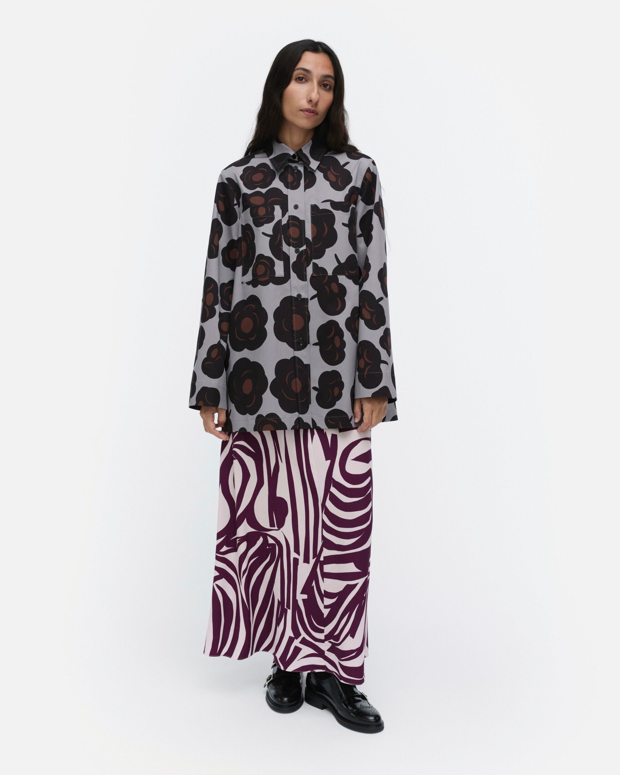 Chemise en coton Maaria Tumma