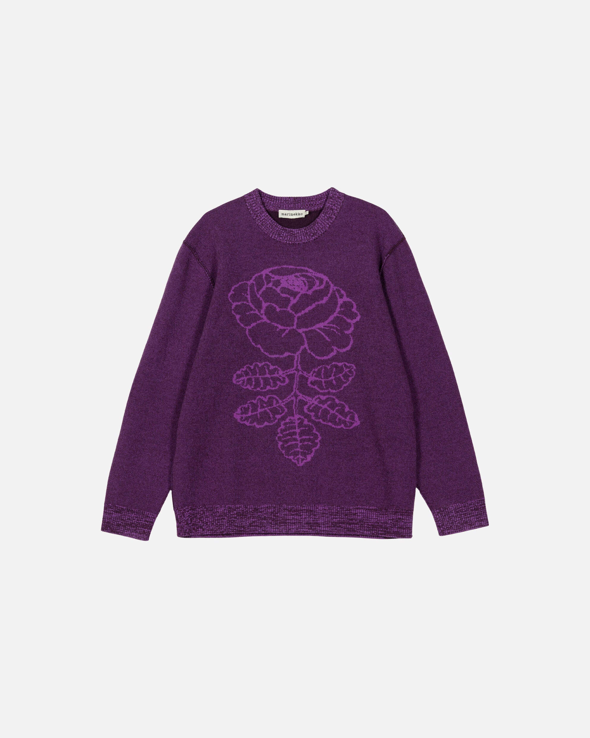 marimekko Vihkiruusu スウェット Rws Ruusut Vihkiruusu Knitted wool pullover