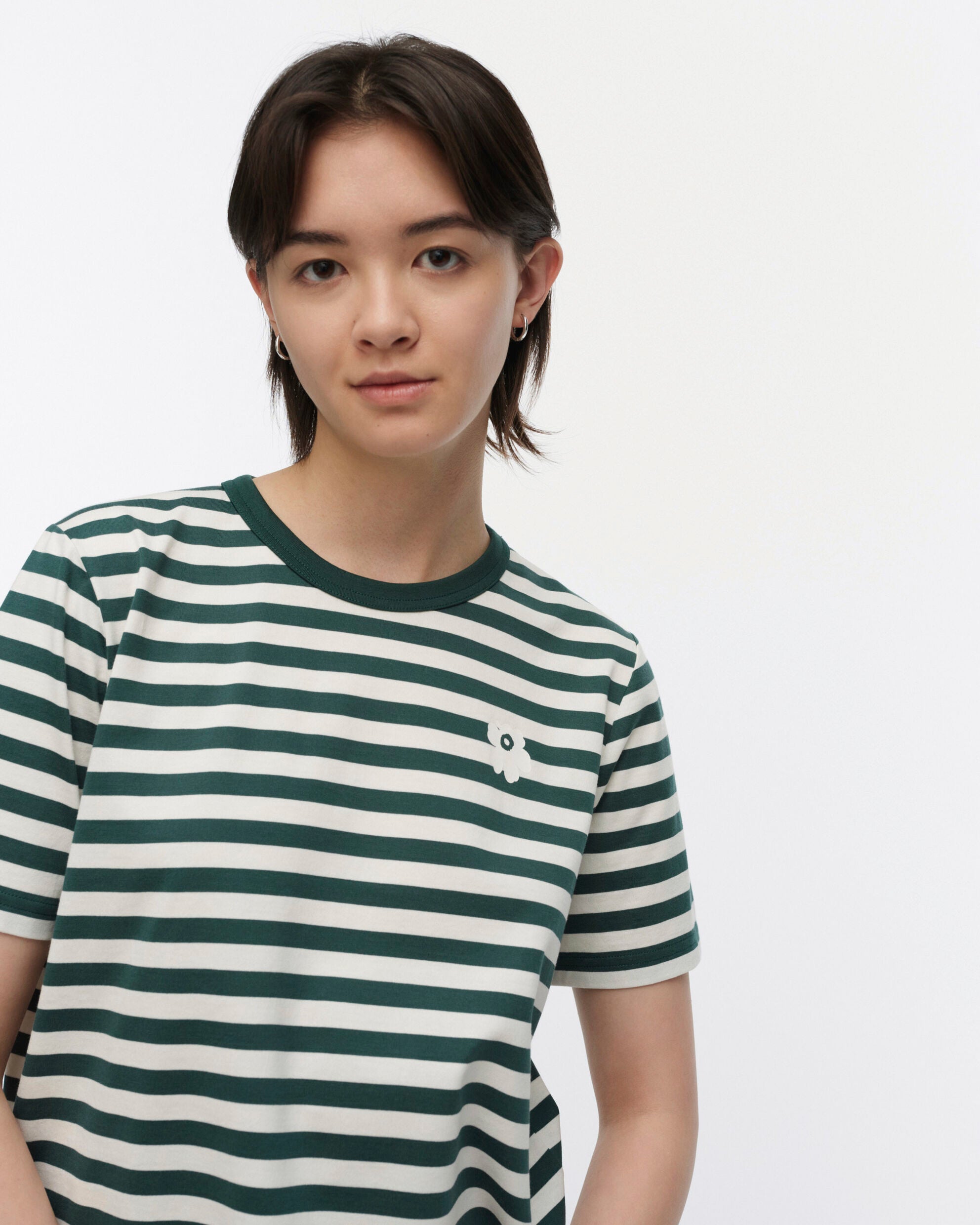 Tasaraita Unikko Kioski t-shirt