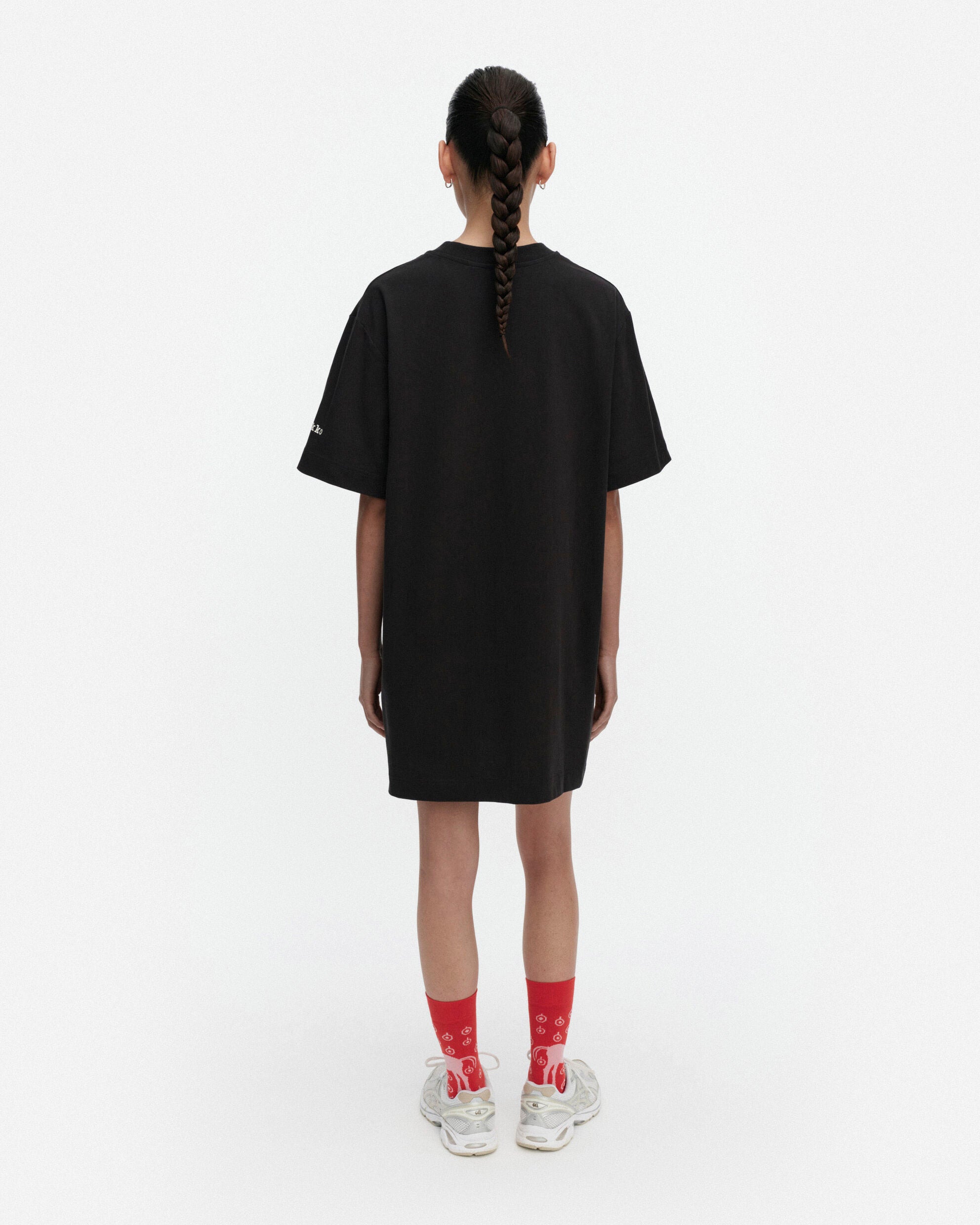 marimekko - 【あやえみ様】marimekko kioski 大阪店限定　Tシャツ　XLサイズ Rastit Musta Tamma Placement Kioski dress