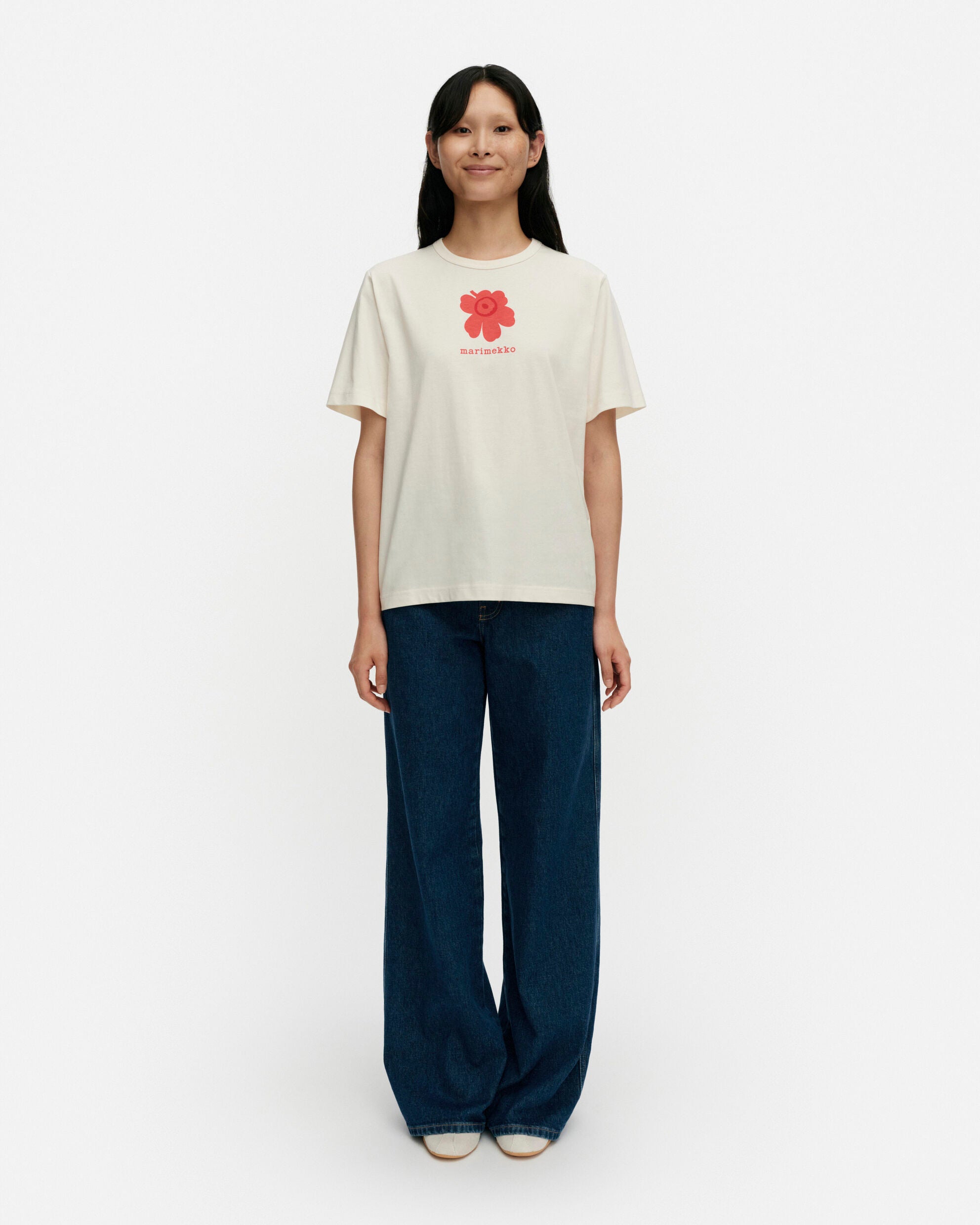 T-shirt Erna Unikko Kioski à motif placé